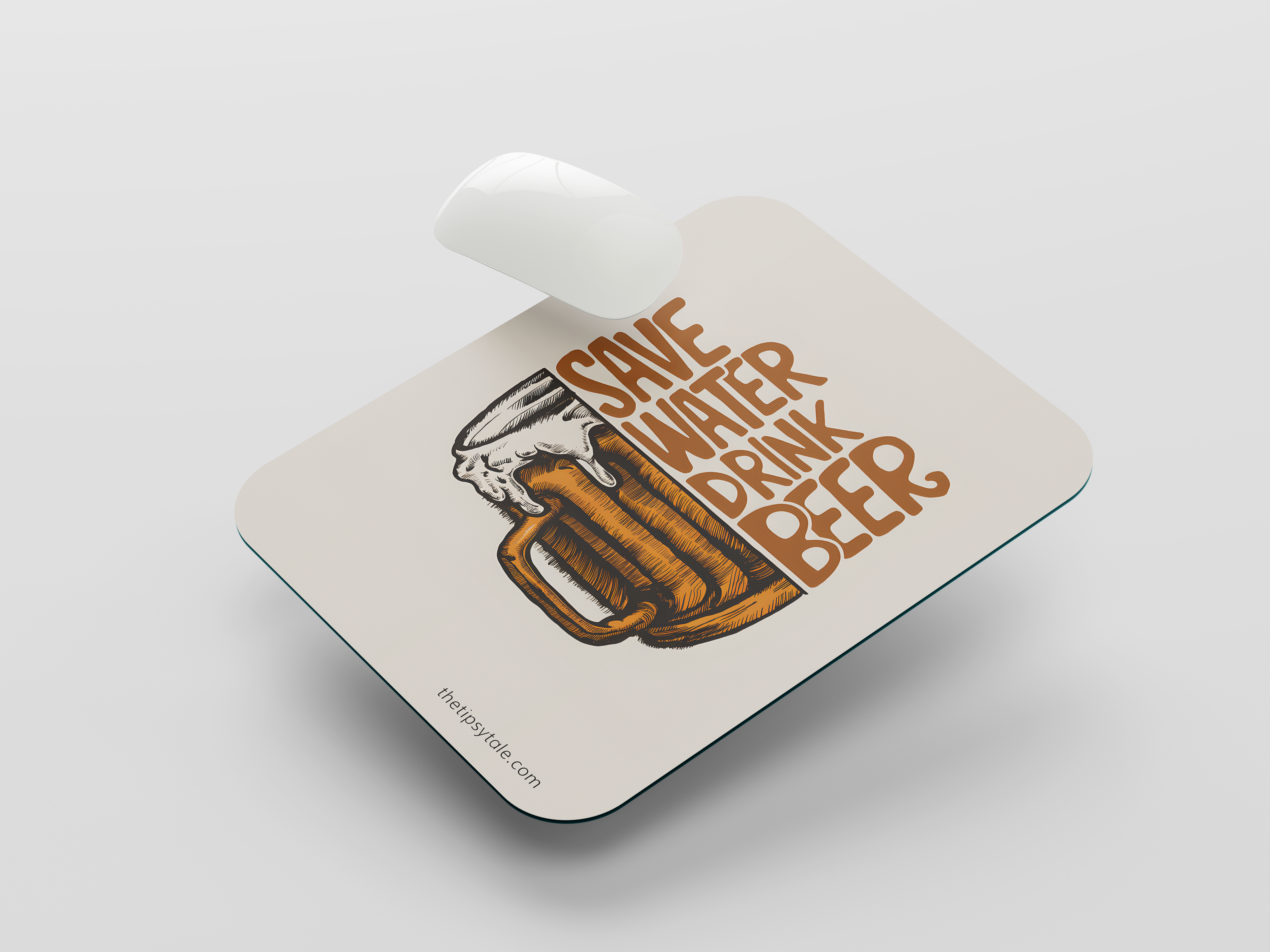"Save Water Drink Beer" Mousepad – Enhance Your Workspace with Style
