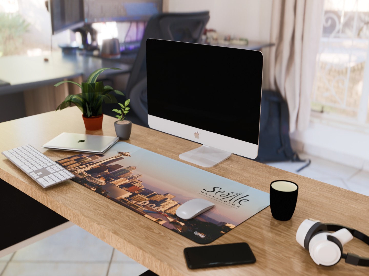 "Seattle- Travel Version" Gaming Mousepad Elevate Your Gaming Experience