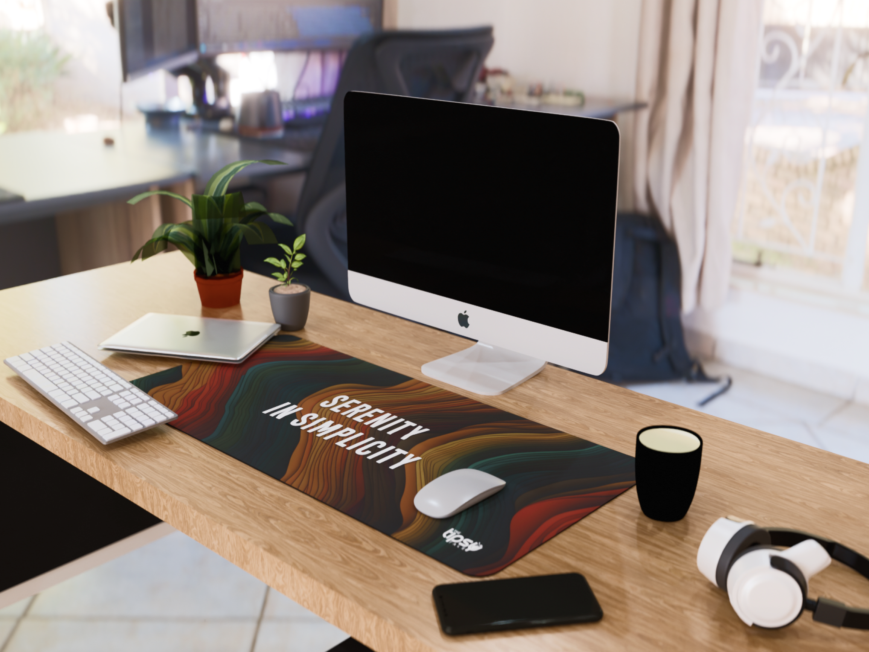 "Find your calm" Gaming Mousepad Elevate Your Gaming Experience