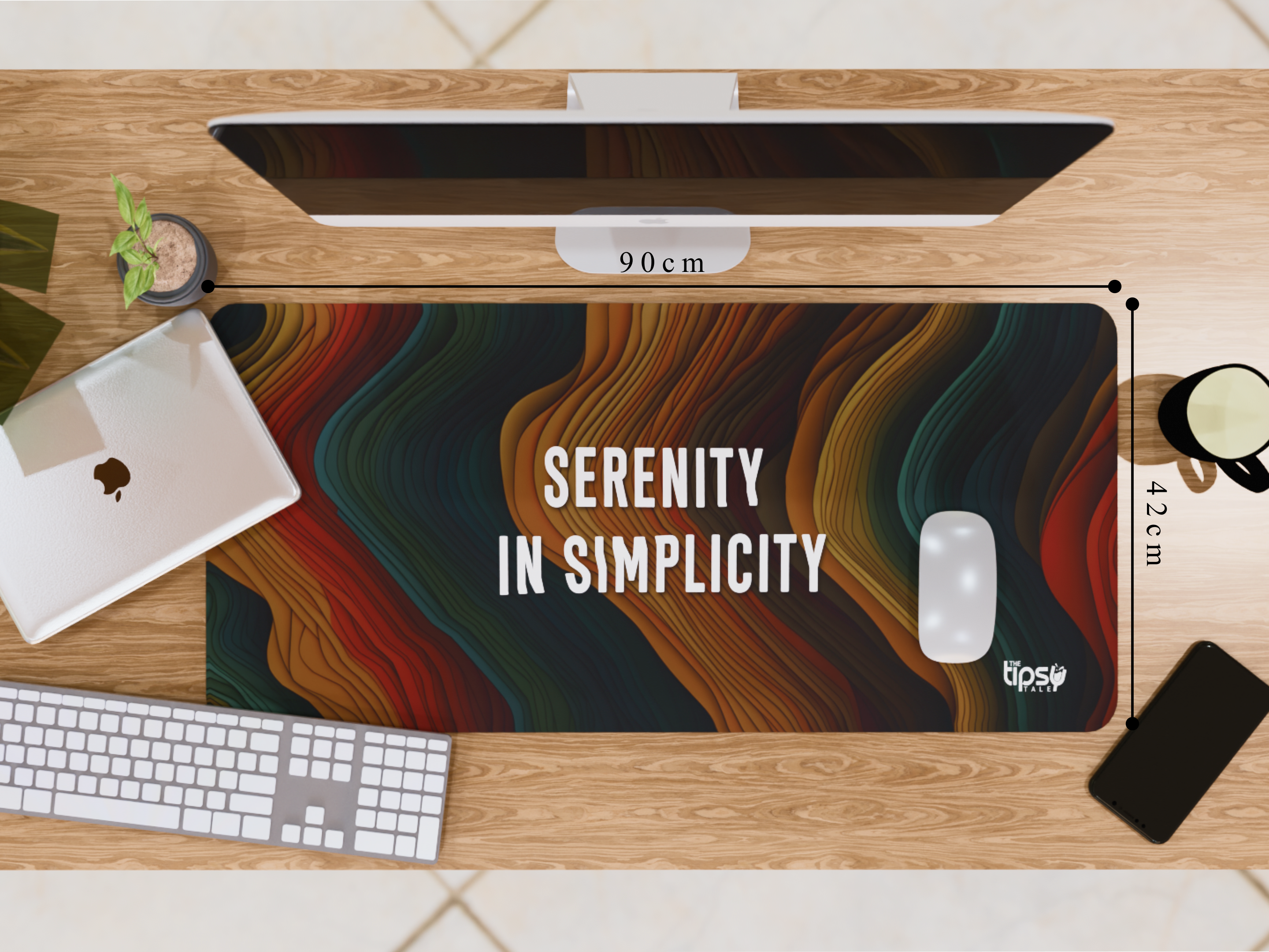 "Find your calm" Gaming Mousepad Elevate Your Gaming Experience