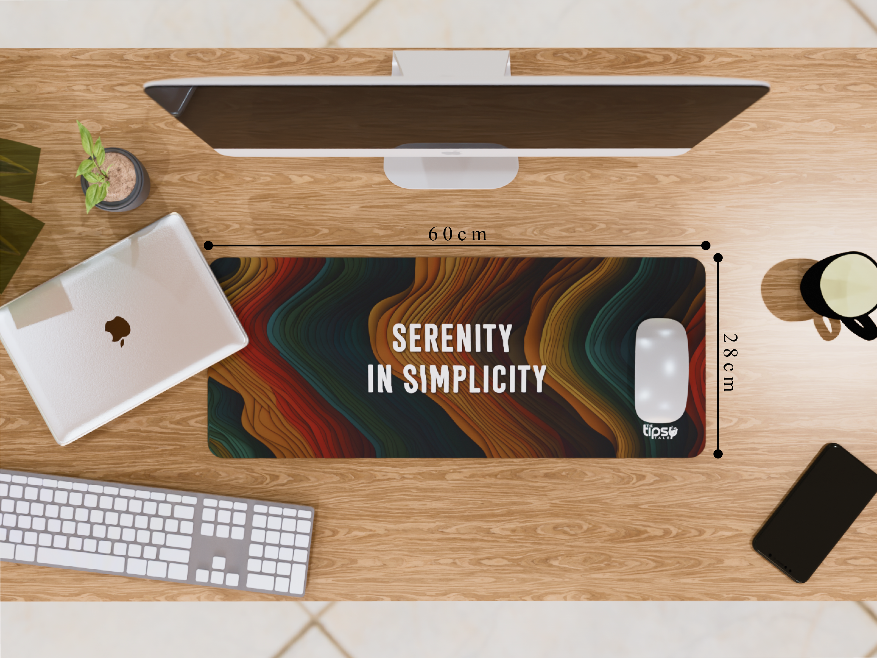 "Find your calm" Gaming Mousepad Elevate Your Gaming Experience