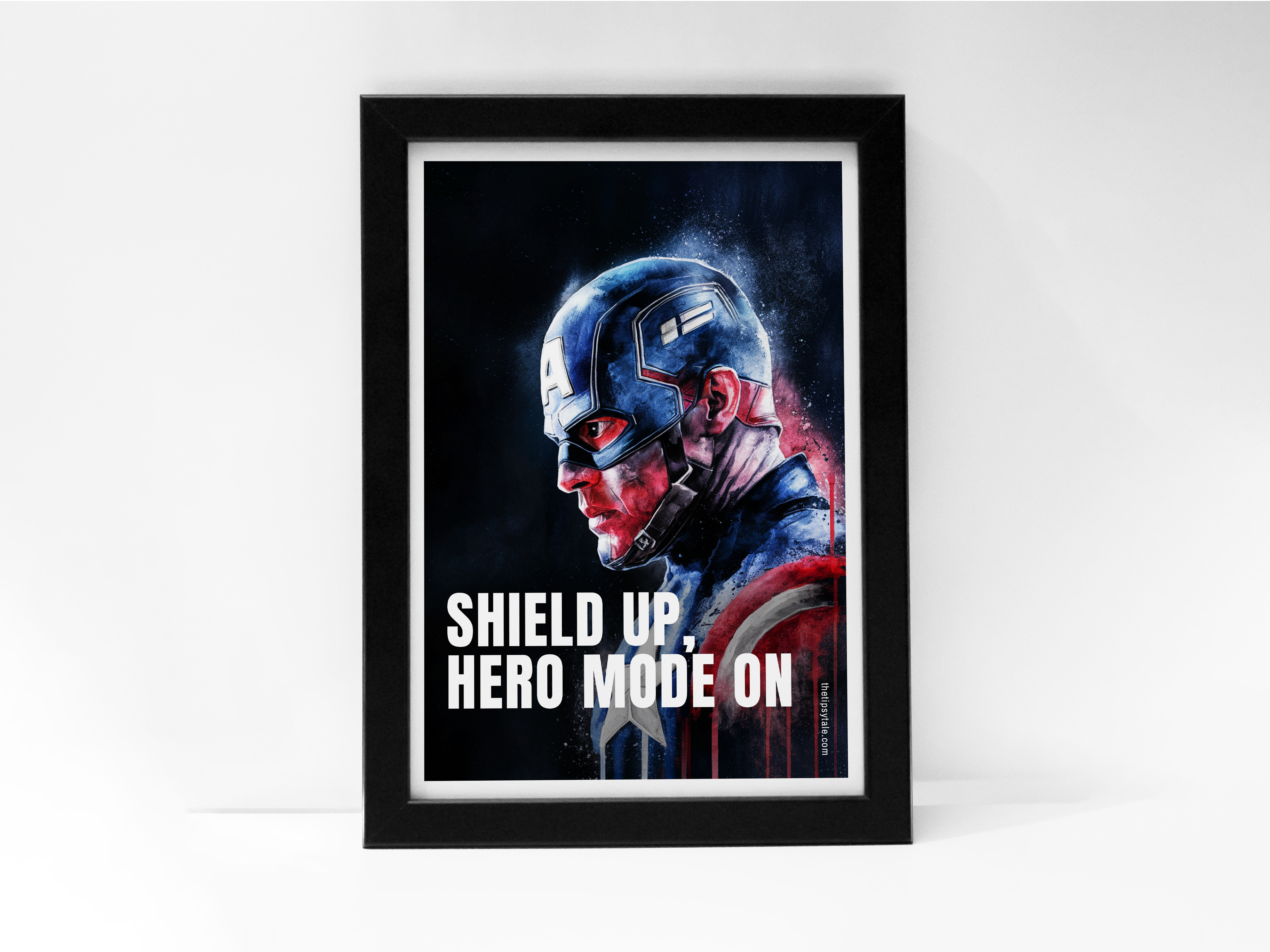 "Captain America: Ready for Battle" Poster – Add a Touch of Personality to Your Space