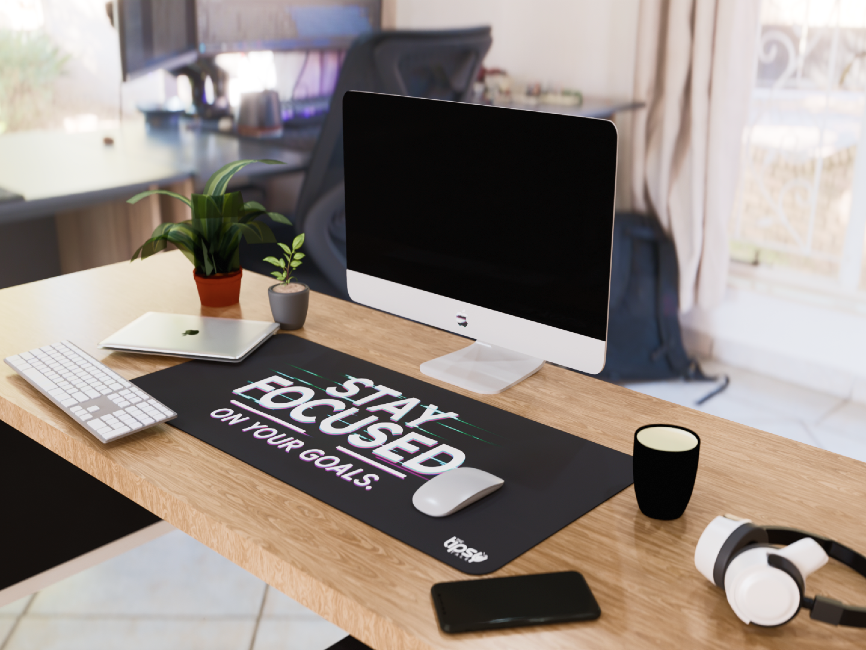 "Goal Focused" Gaming Mousepad Elevate Your Gaming Experience