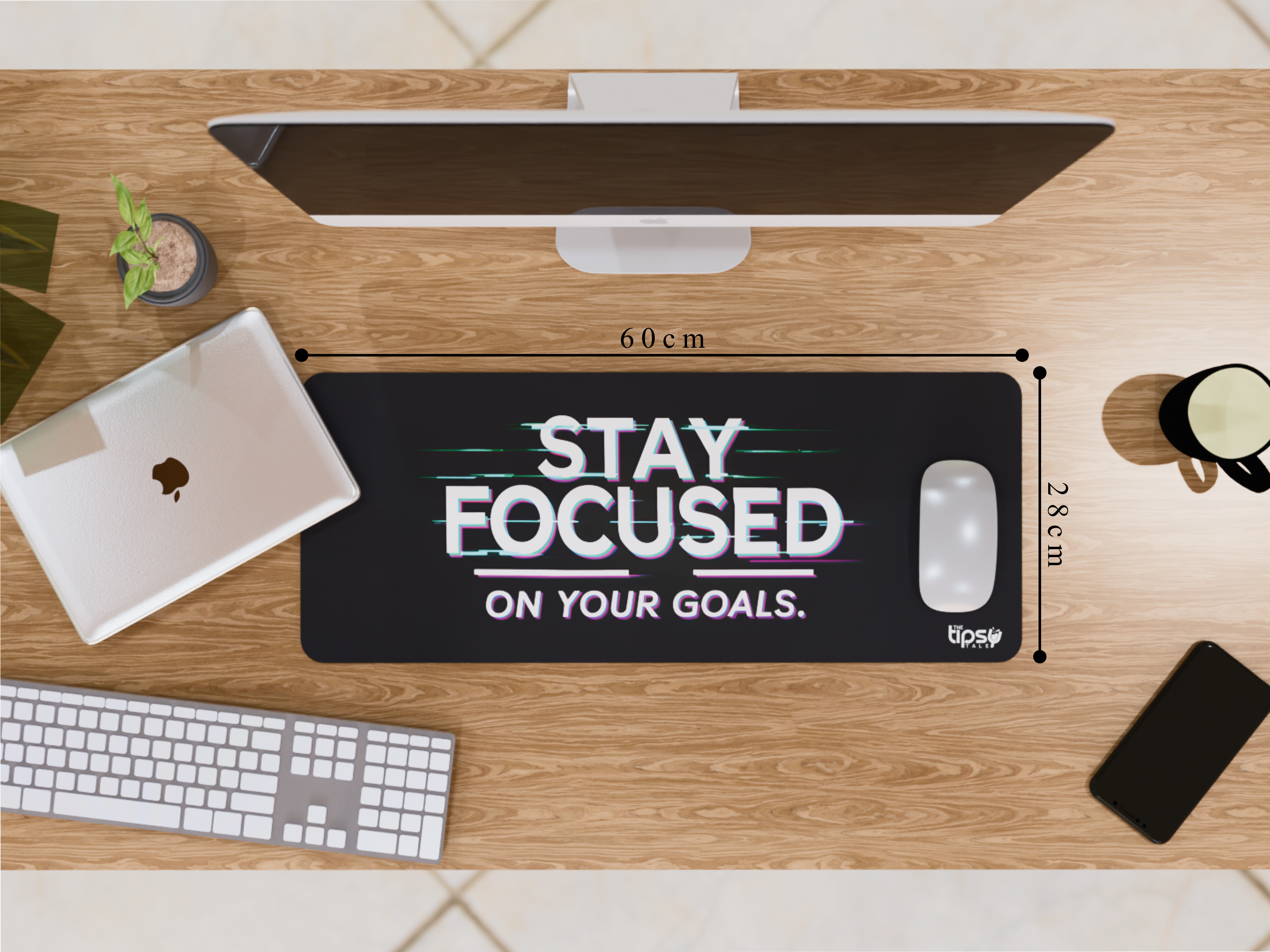 "Goal Focused" Gaming Mousepad Elevate Your Gaming Experience