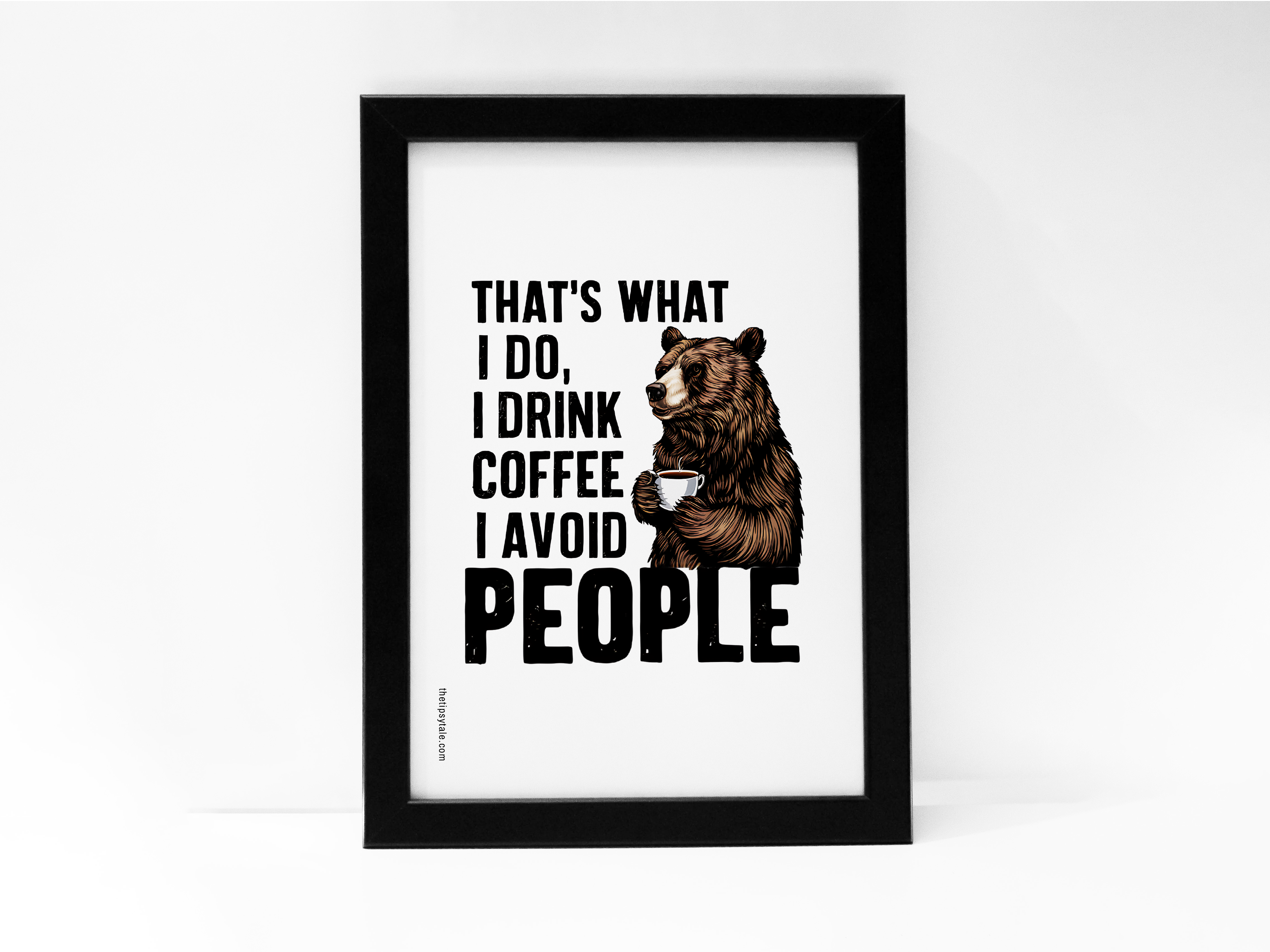 "Introvert on Caffeine" Poster – Add a Touch of Personality to Your Space