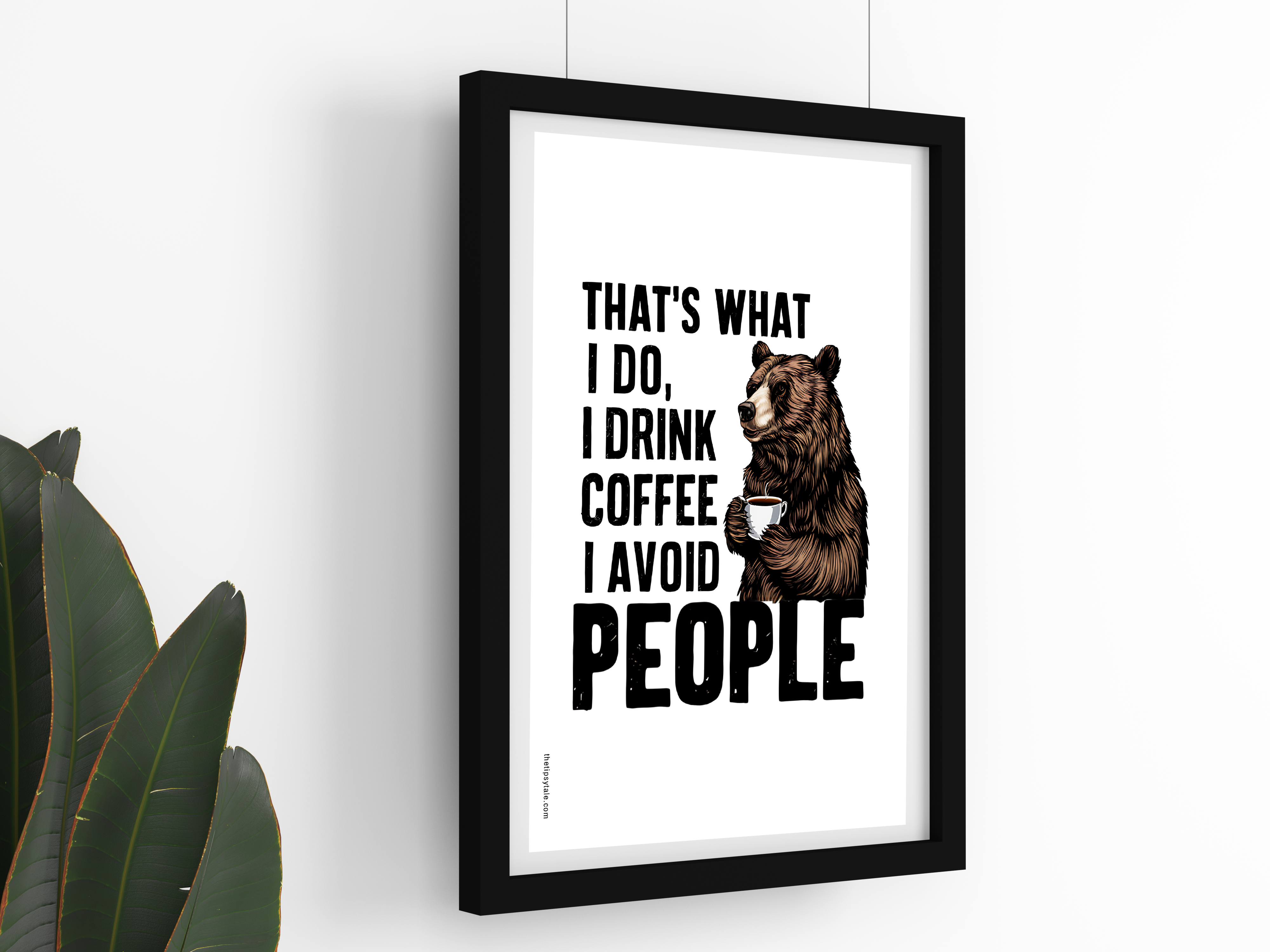 "Introvert on Caffeine" Poster – Add a Touch of Personality to Your Space