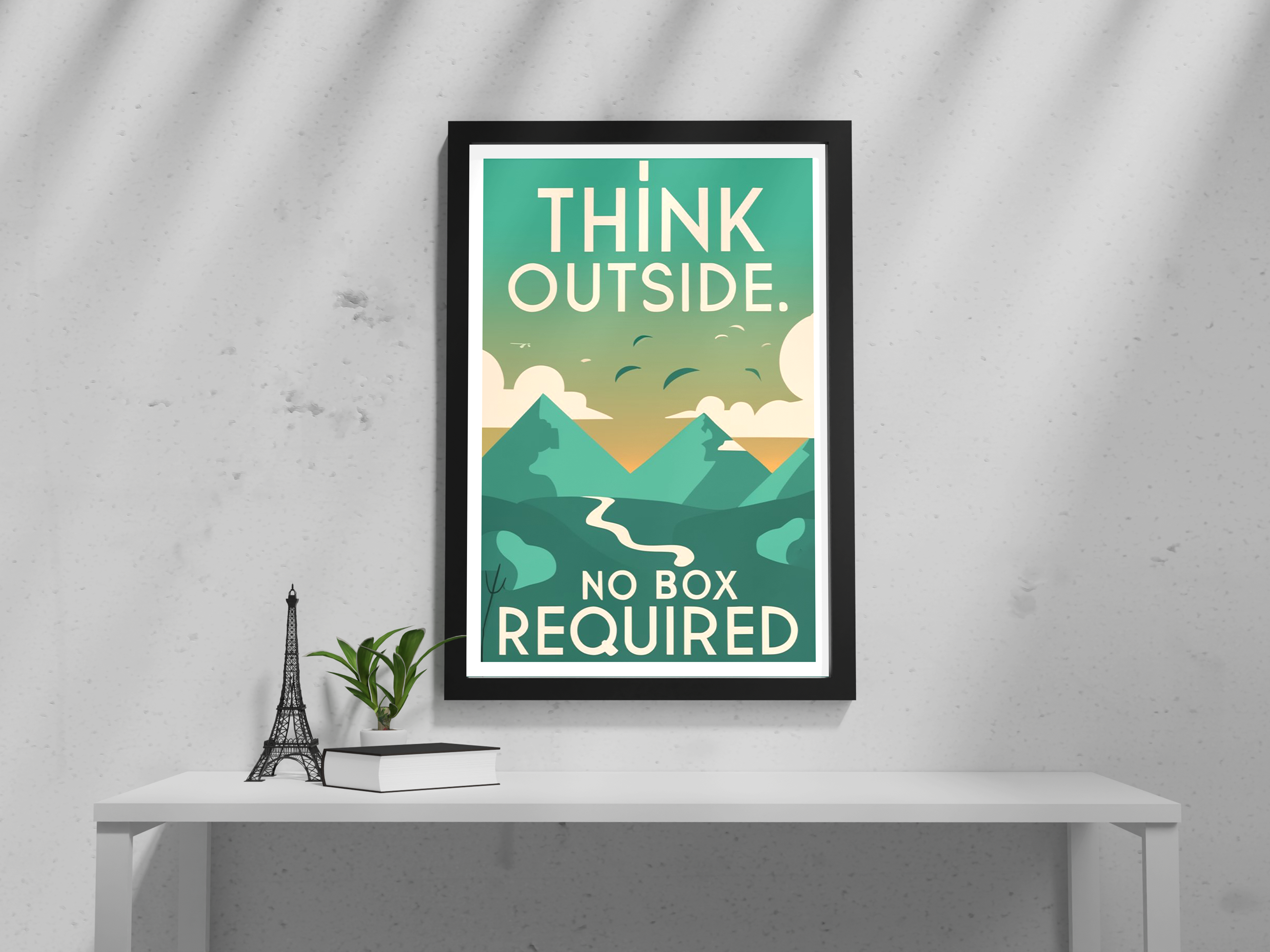 Unbox Your Brain Power with Quirky Poster