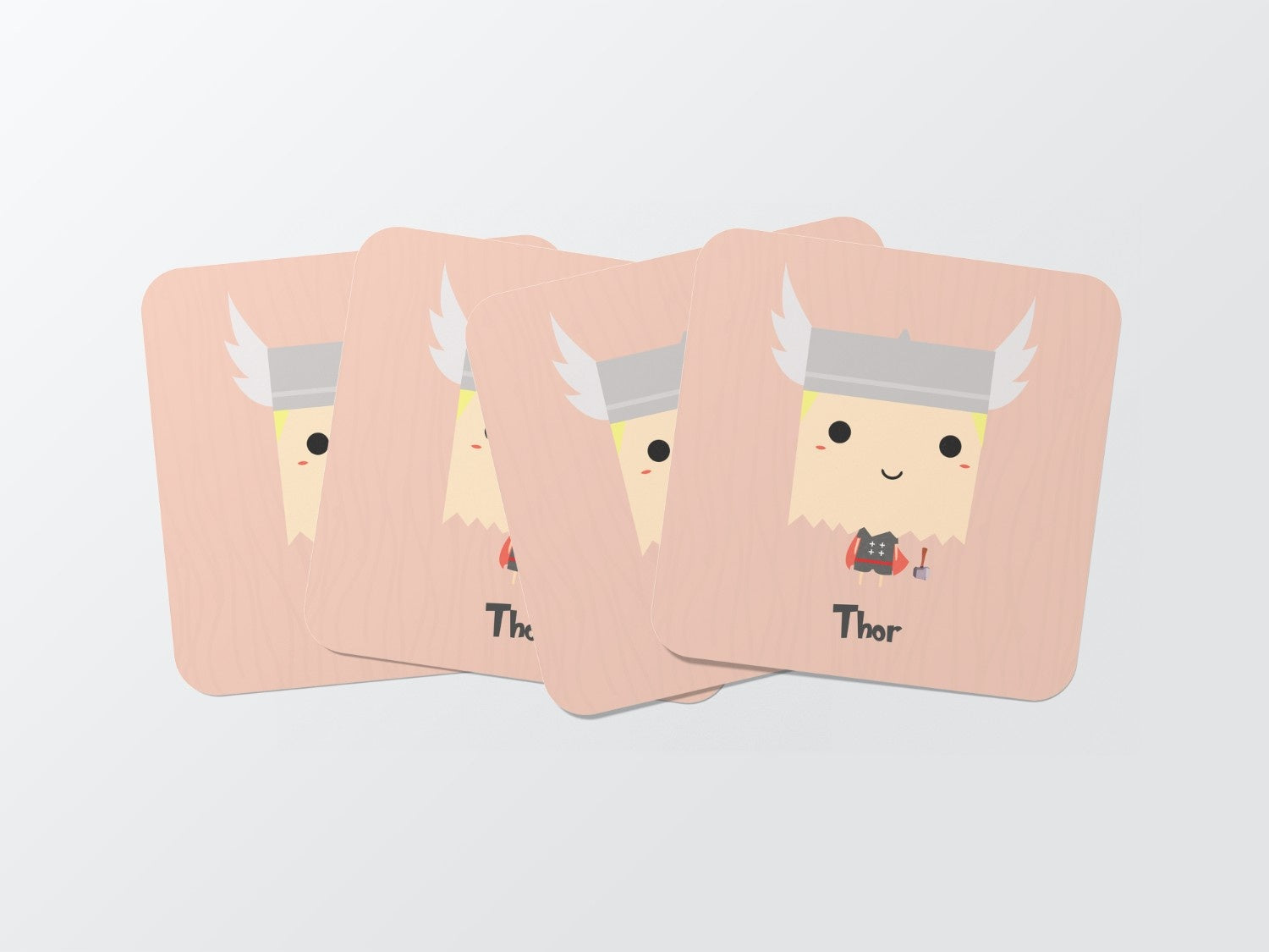 Shield Your Surfaces with Thunderous Might!:Thor Coaster Set