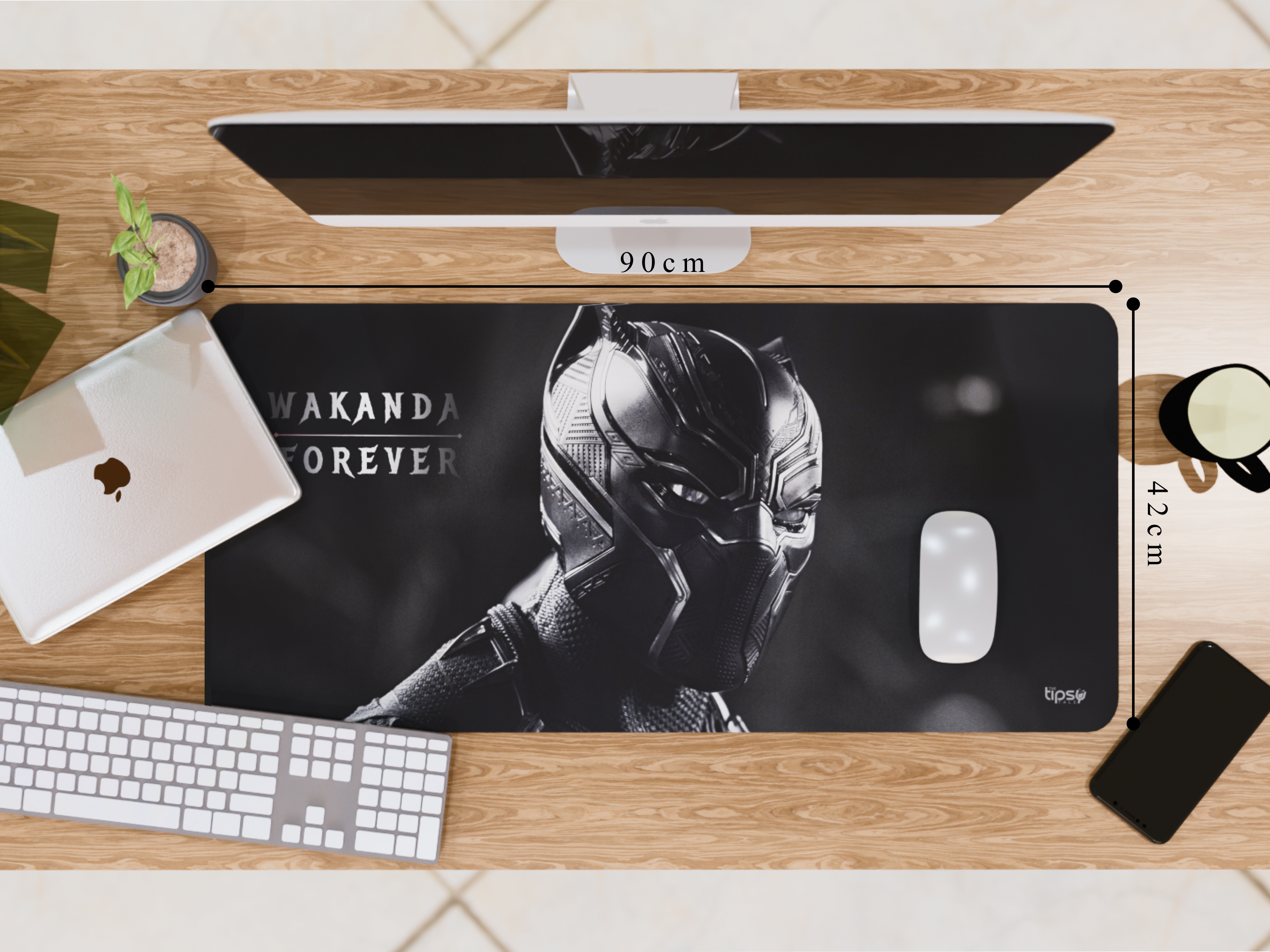 "Wakanda Forever" Gaming Mousepad Elevate Your Gaming Experience the Marvel Style