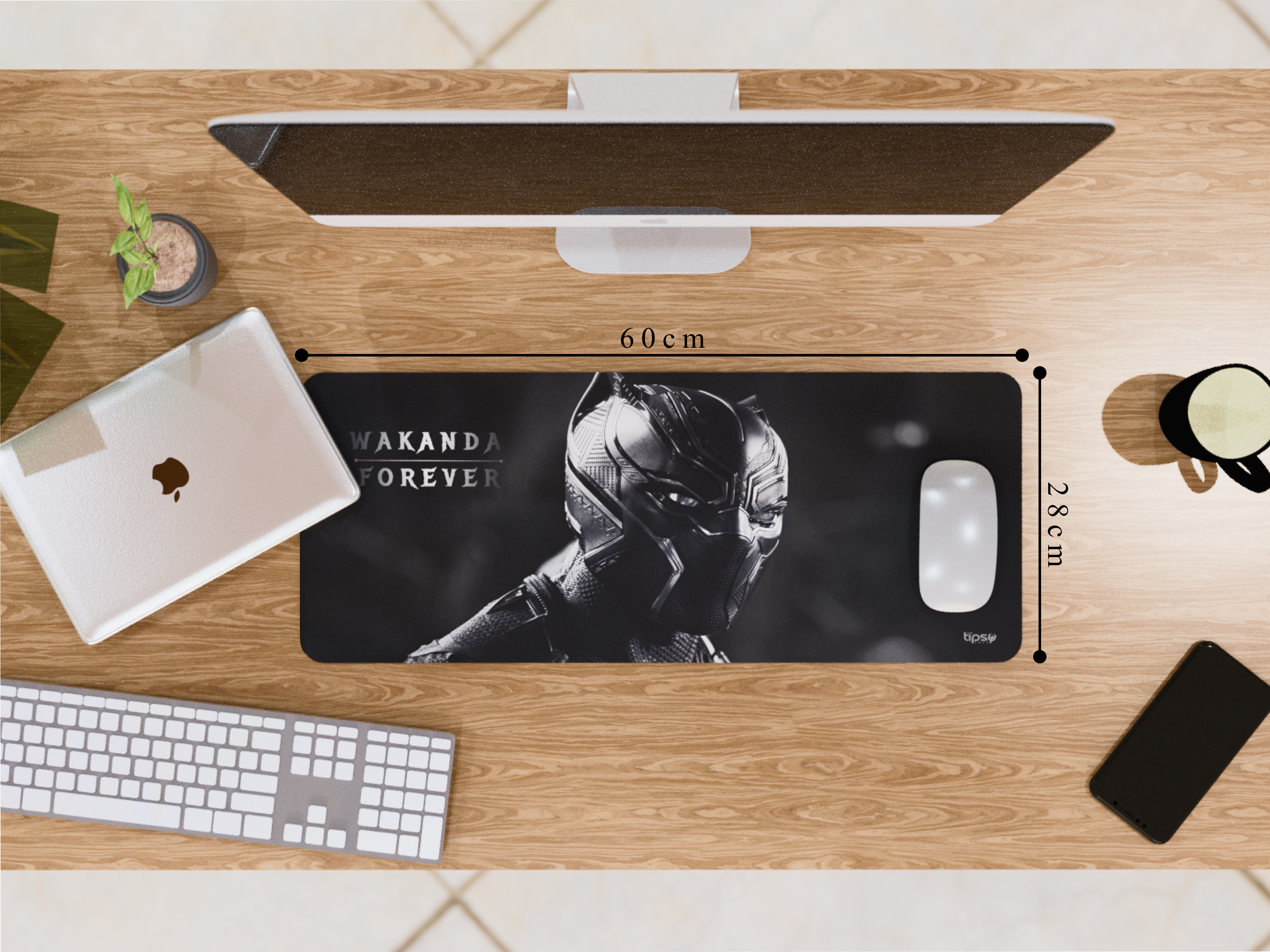 "Wakanda Forever" Gaming Mousepad Elevate Your Gaming Experience the Marvel Style