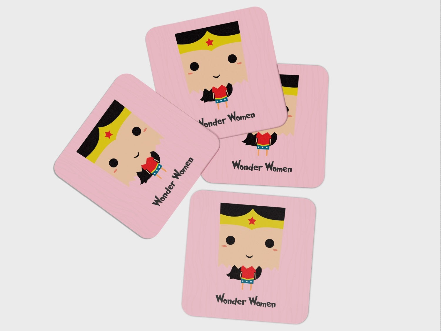 Who Runs the world- Girls! Wonder Woman Coaster Set