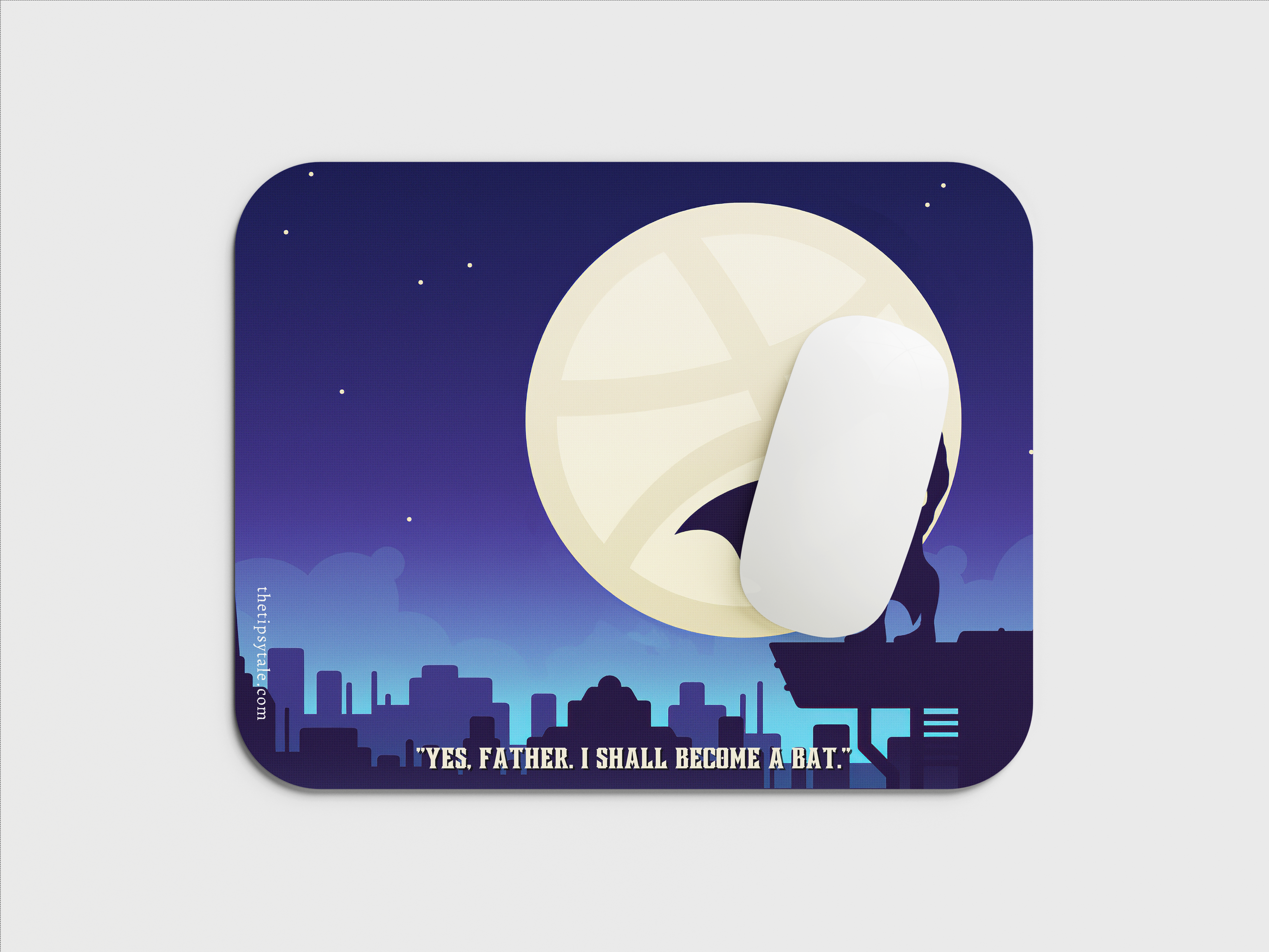 "BatMan DC- Moon" Mousepad Enhance Your Workspace with Style