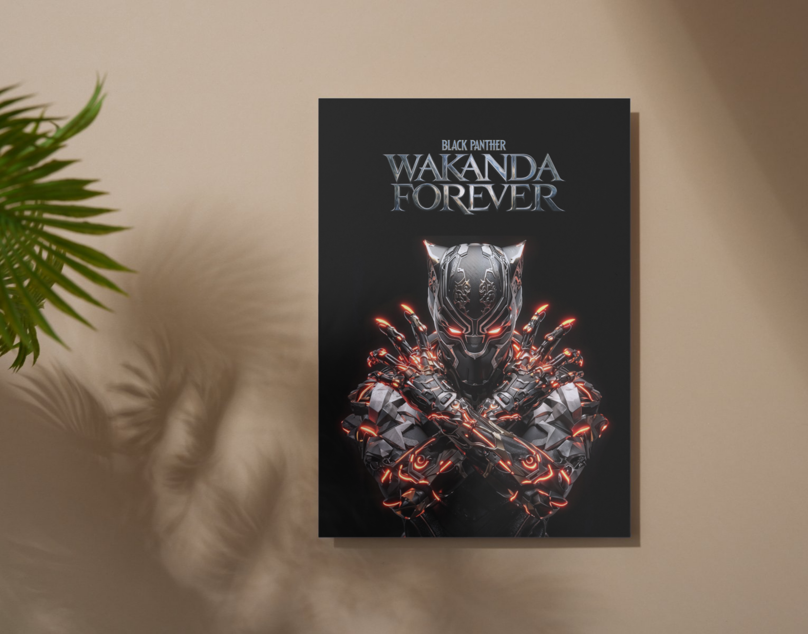 "BLACK PANTHER- THE CROSS"- Shiny & Sturdy Metallic Poster Art That Pops & Sticks (Literally!)