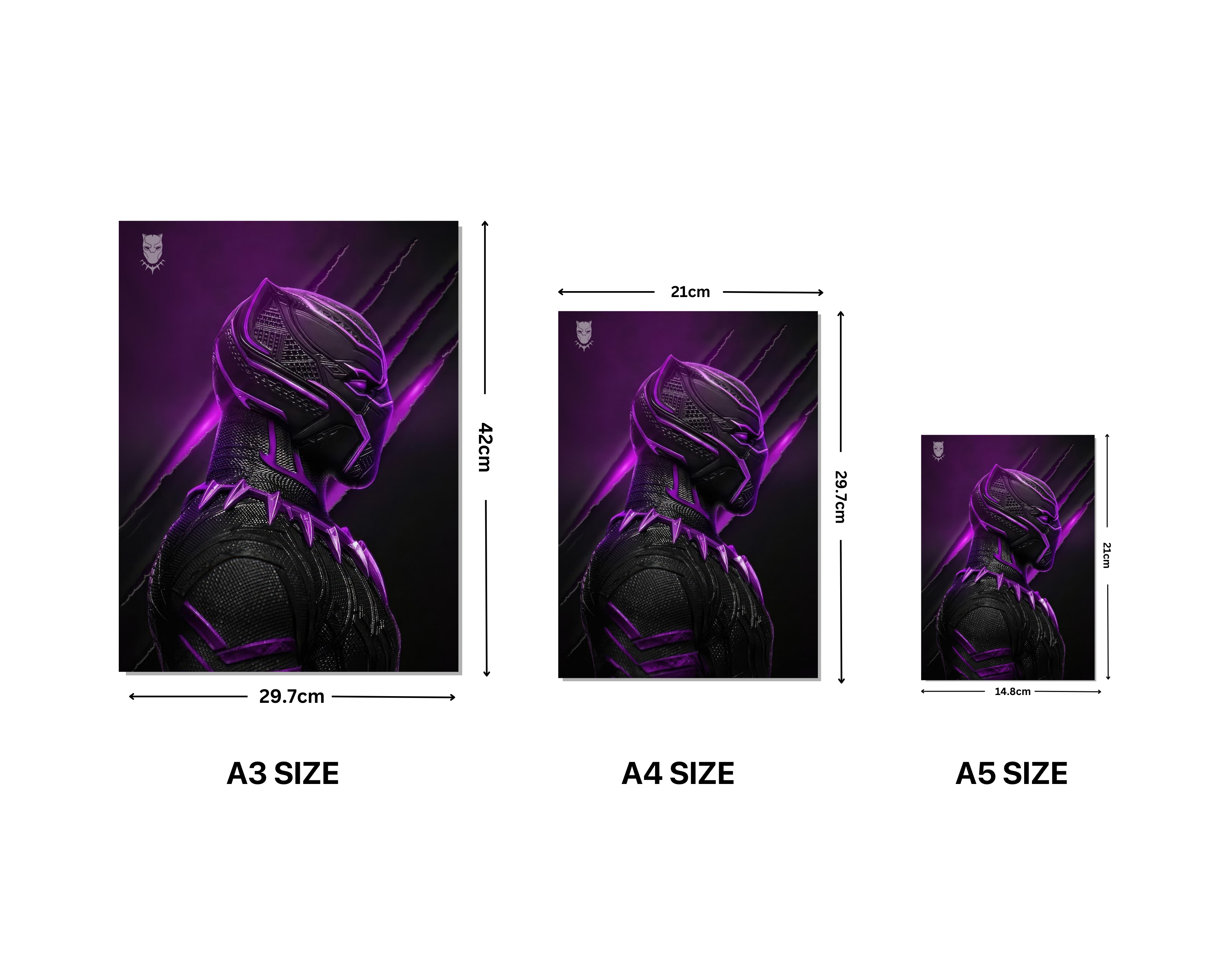 "BLACK PANTHER: VIBRANT VIBE"- Shiny & Sturdy Metallic Poster Art That Pops & Sticks (Literally!)