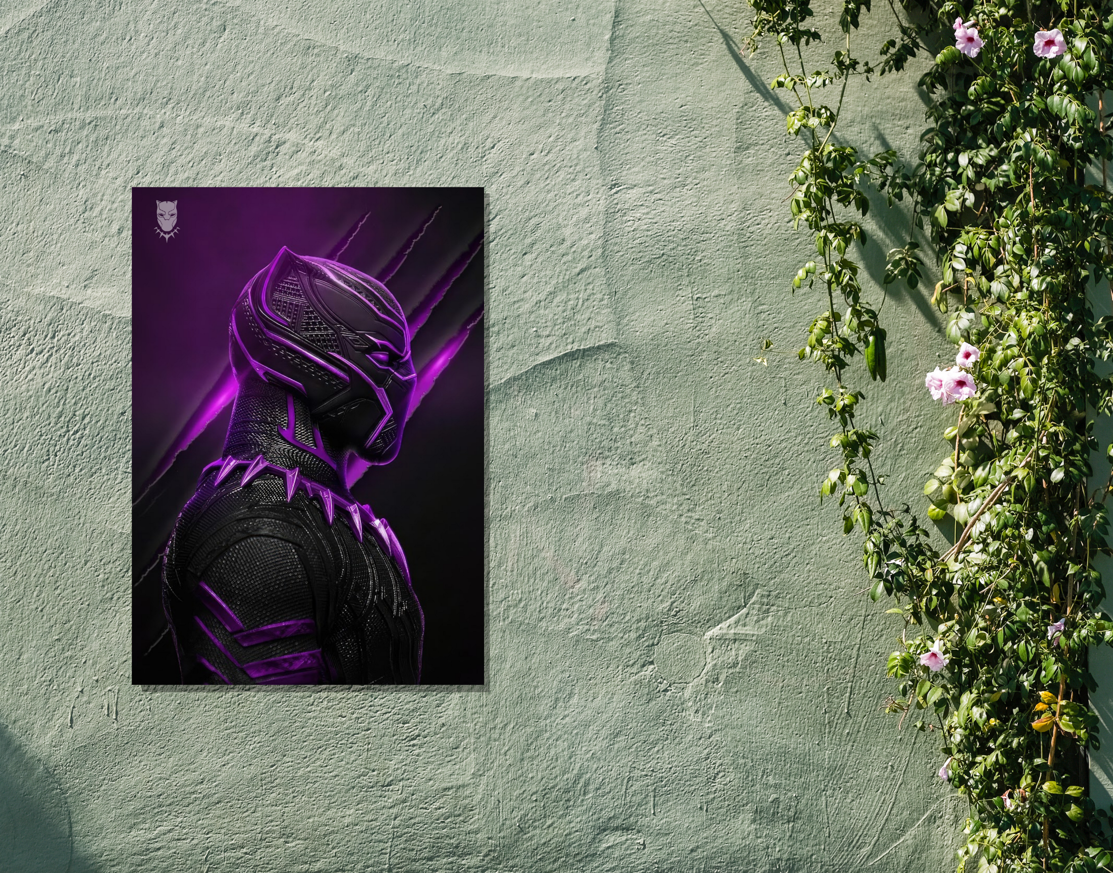 "BLACK PANTHER: VIBRANT VIBE"- Shiny & Sturdy Metallic Poster Art That Pops & Sticks (Literally!)
