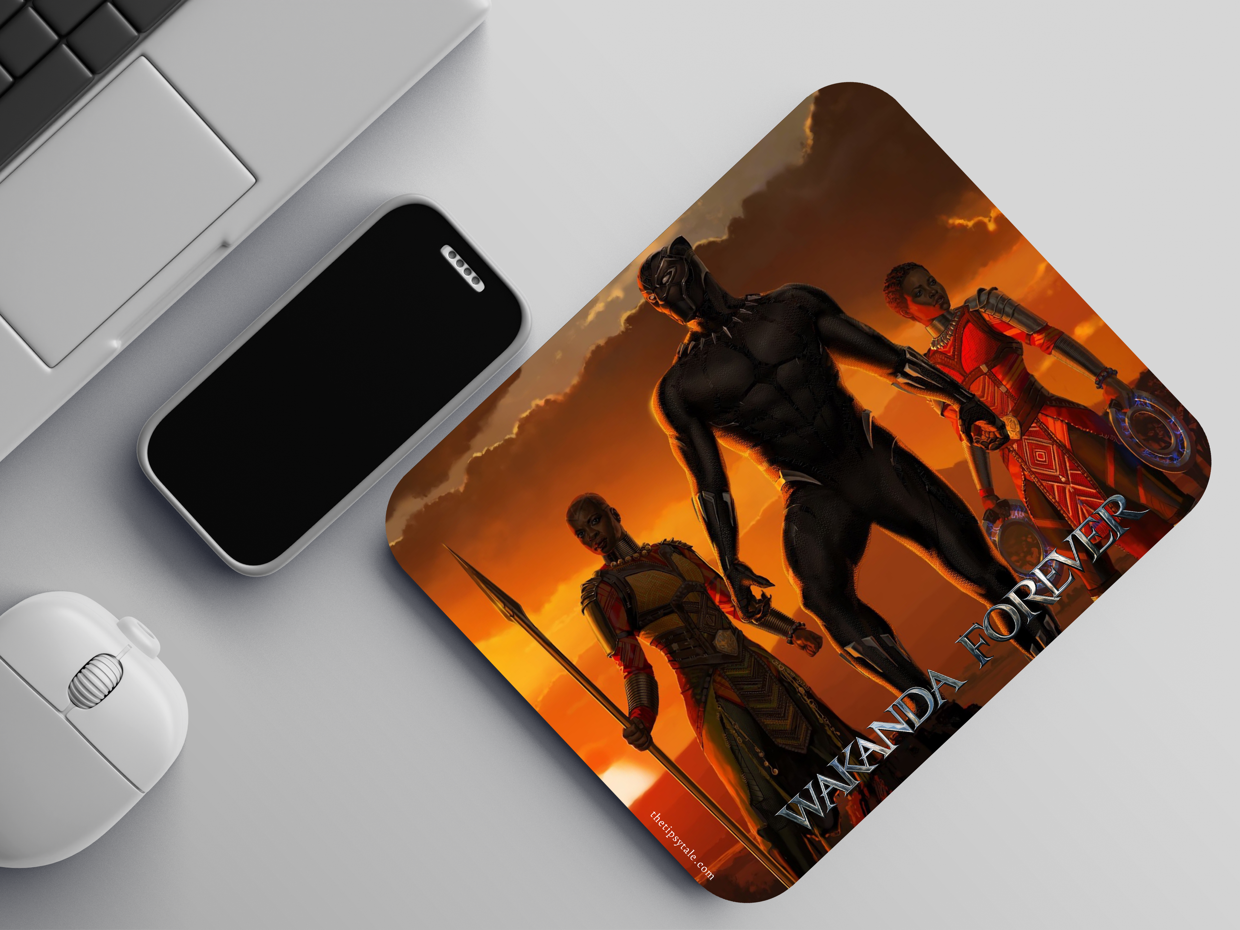 "BLACK PANTHER-War" Mousepad Enhance Your Workspace with Style