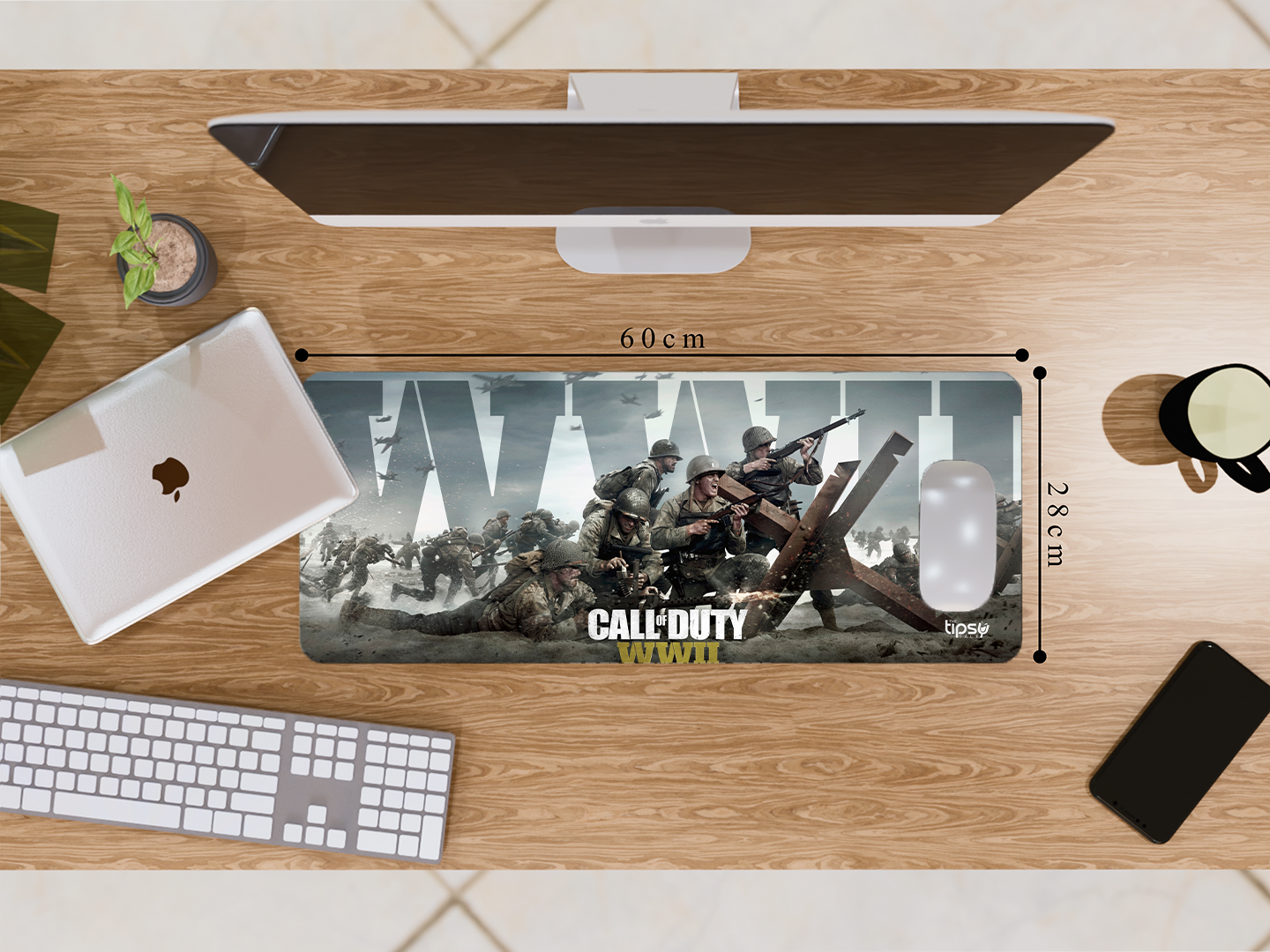 "CALL OF DUTY WW2" Gaming Mousepad- Elevate Your Gaming Experience