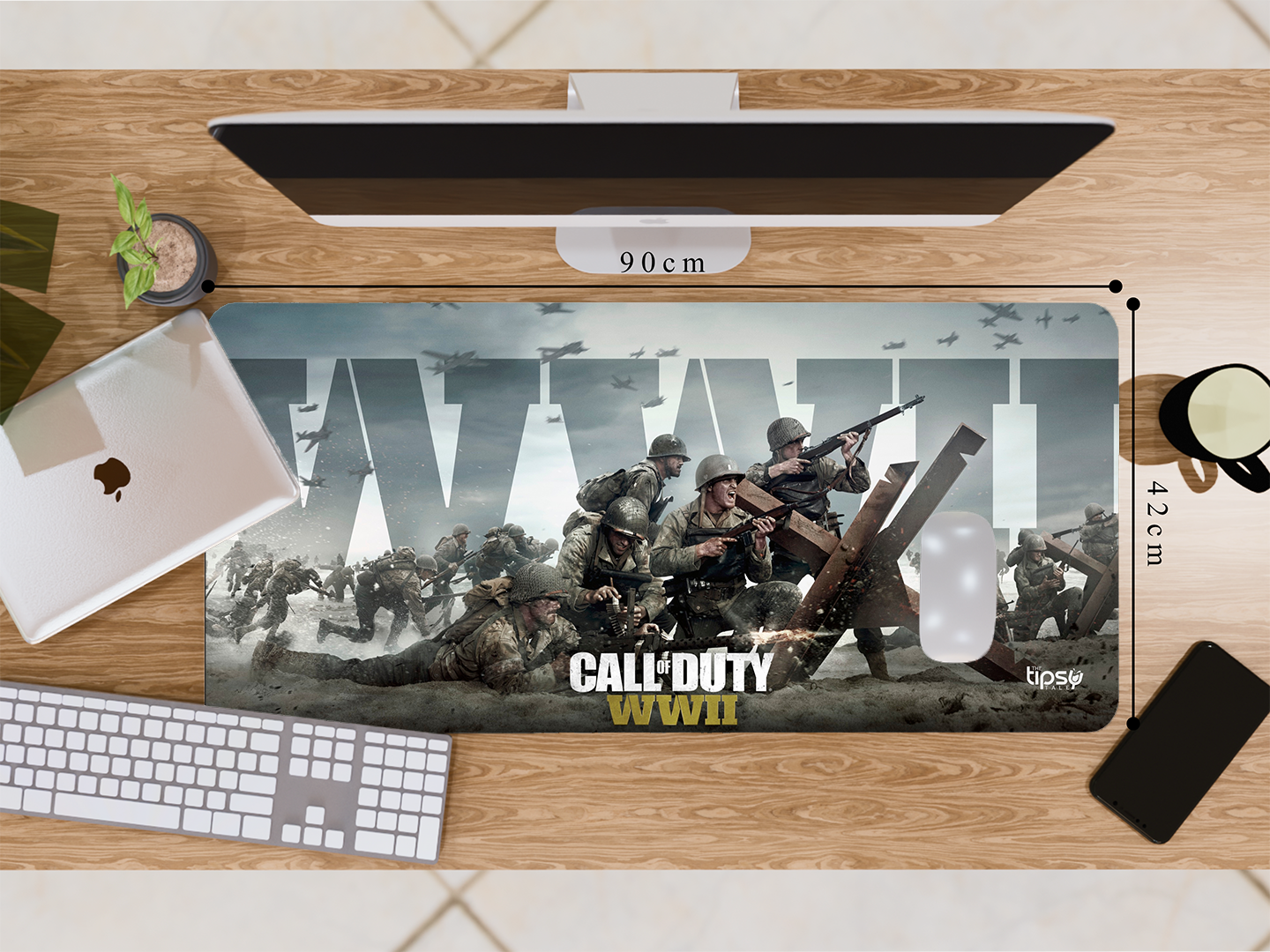 "CALL OF DUTY WW2" Gaming Mousepad- Elevate Your Gaming Experience