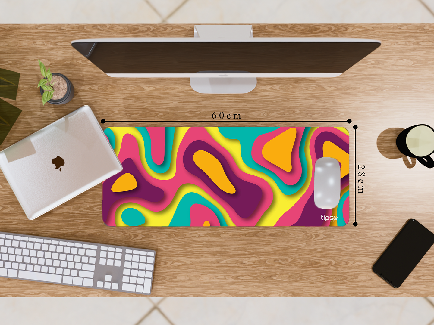 "ABSTRACT ISLANDS" Gaming Mousepad Elevate Your Gaming Experience