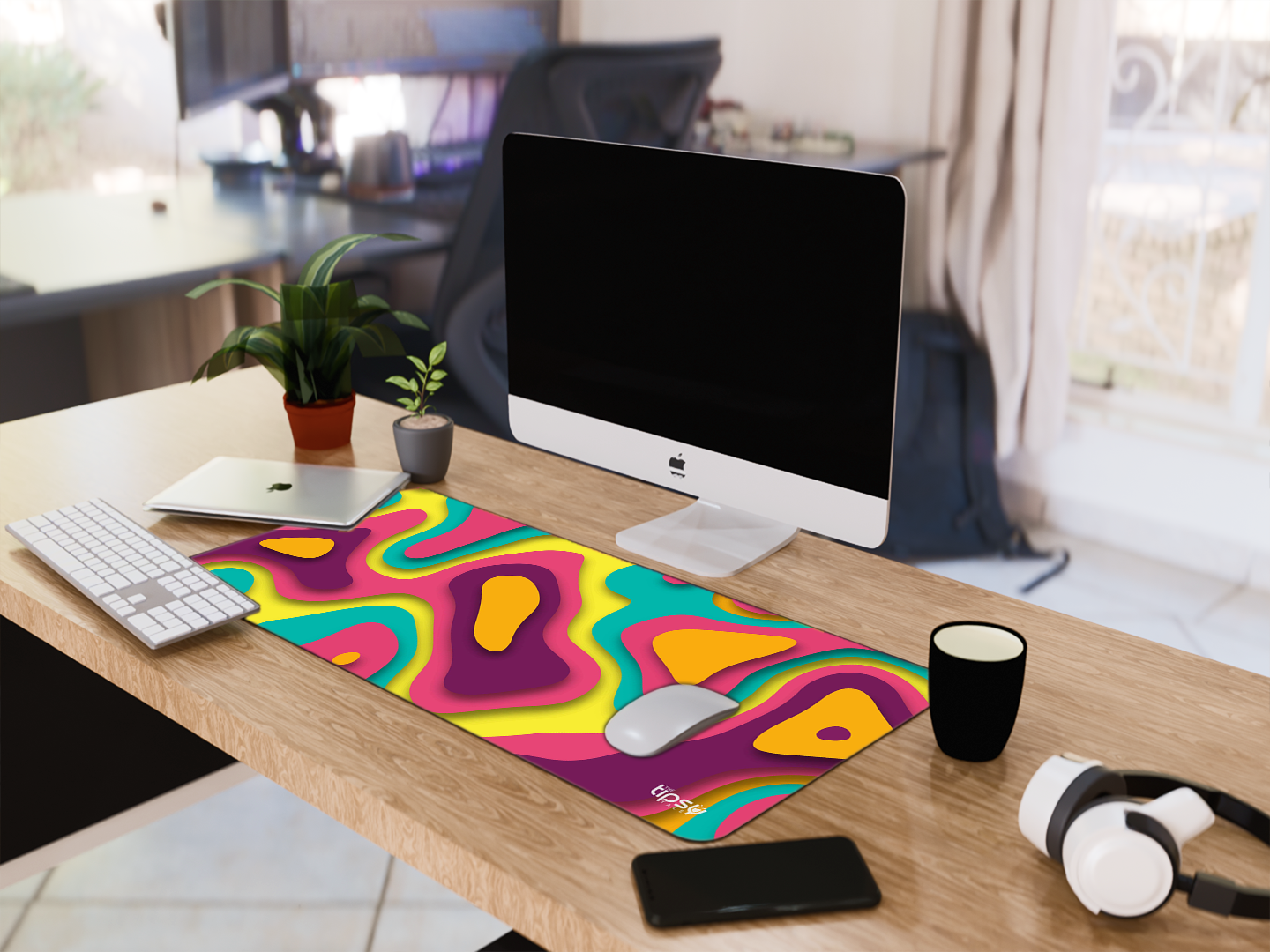 "ABSTRACT ISLANDS" Gaming Mousepad Elevate Your Gaming Experience