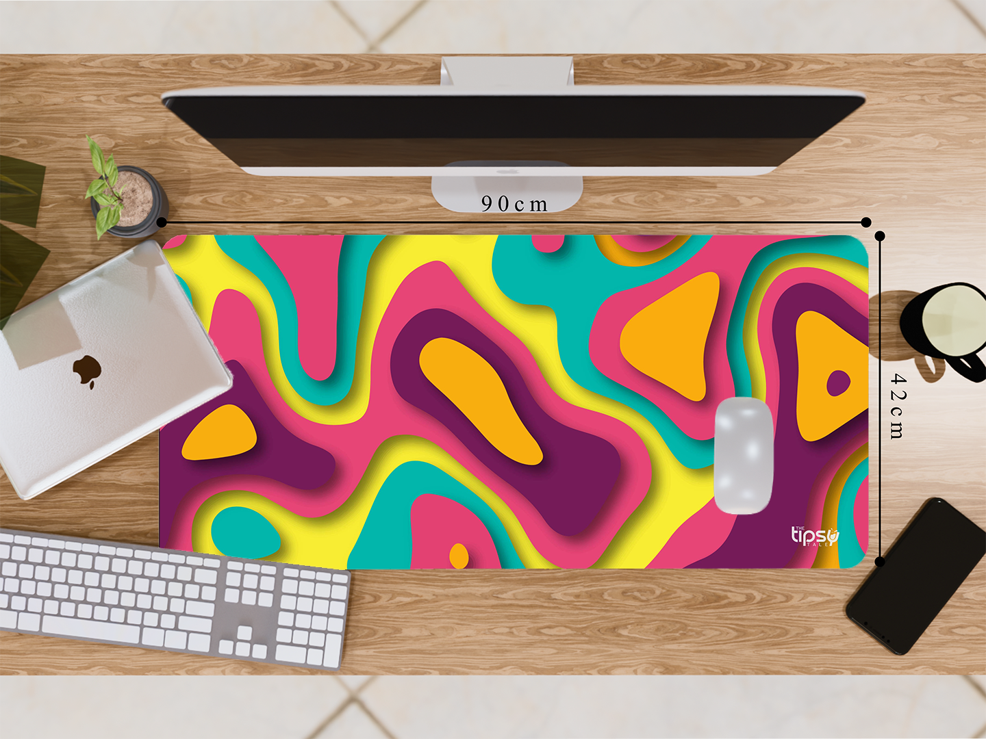 "ABSTRACT ISLANDS" Gaming Mousepad Elevate Your Gaming Experience