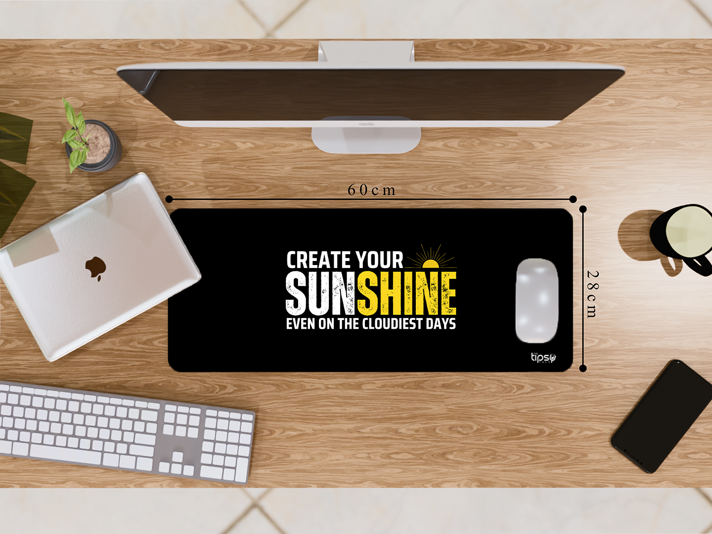 "CREATE YOUR SUNSHINE" Gaming Mousepad- Elevate Your Gaming Experience