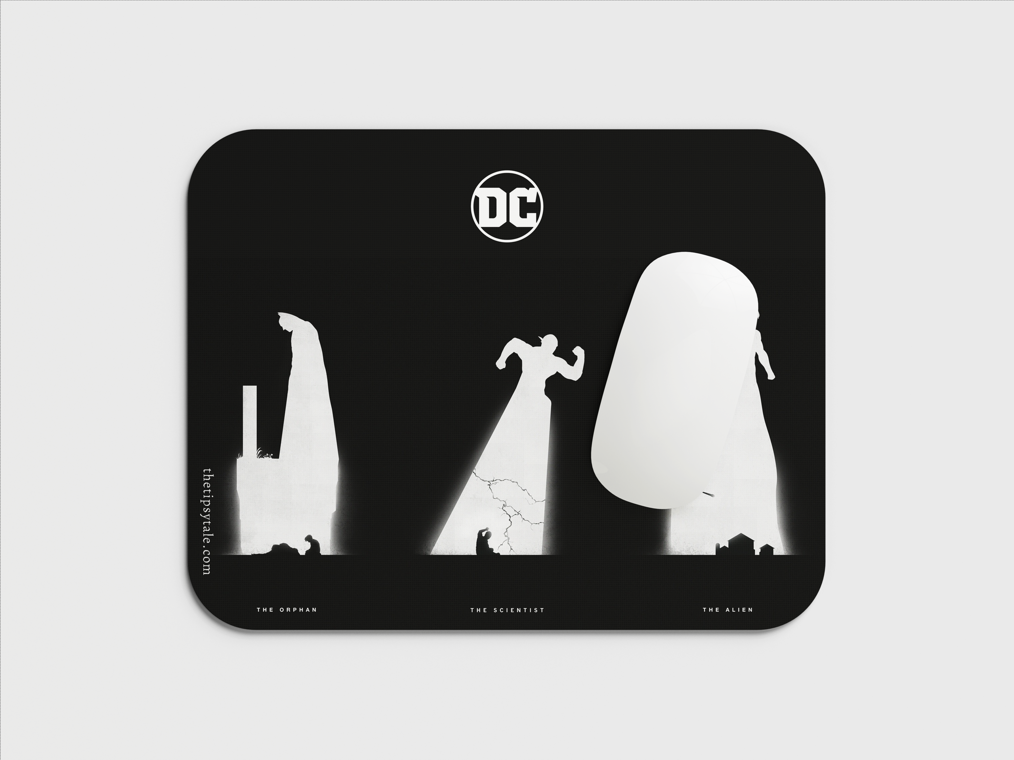 "DC HEROES- Superman, Batman & Flash" Mousepad Enhance Your Workspace with Style