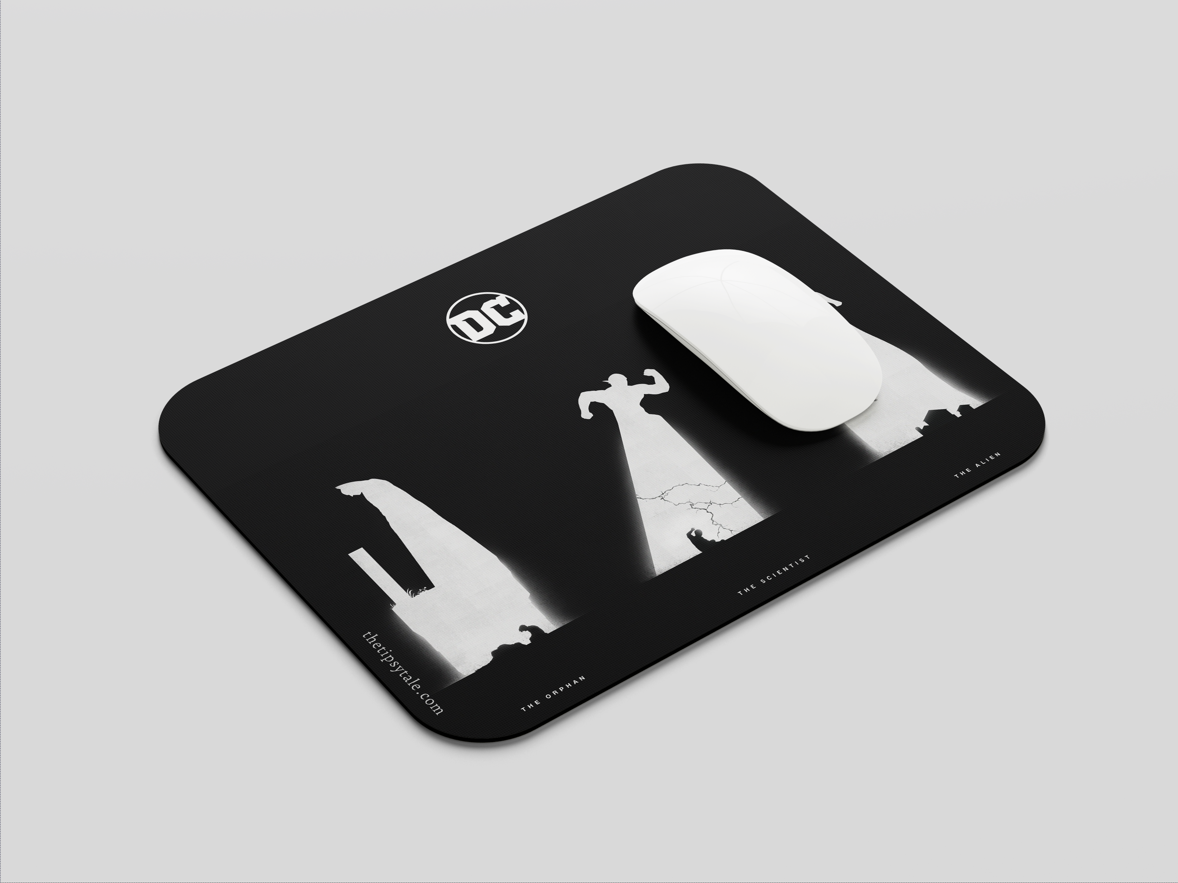 "DC HEROES- Superman, Batman & Flash" Mousepad Enhance Your Workspace with Style