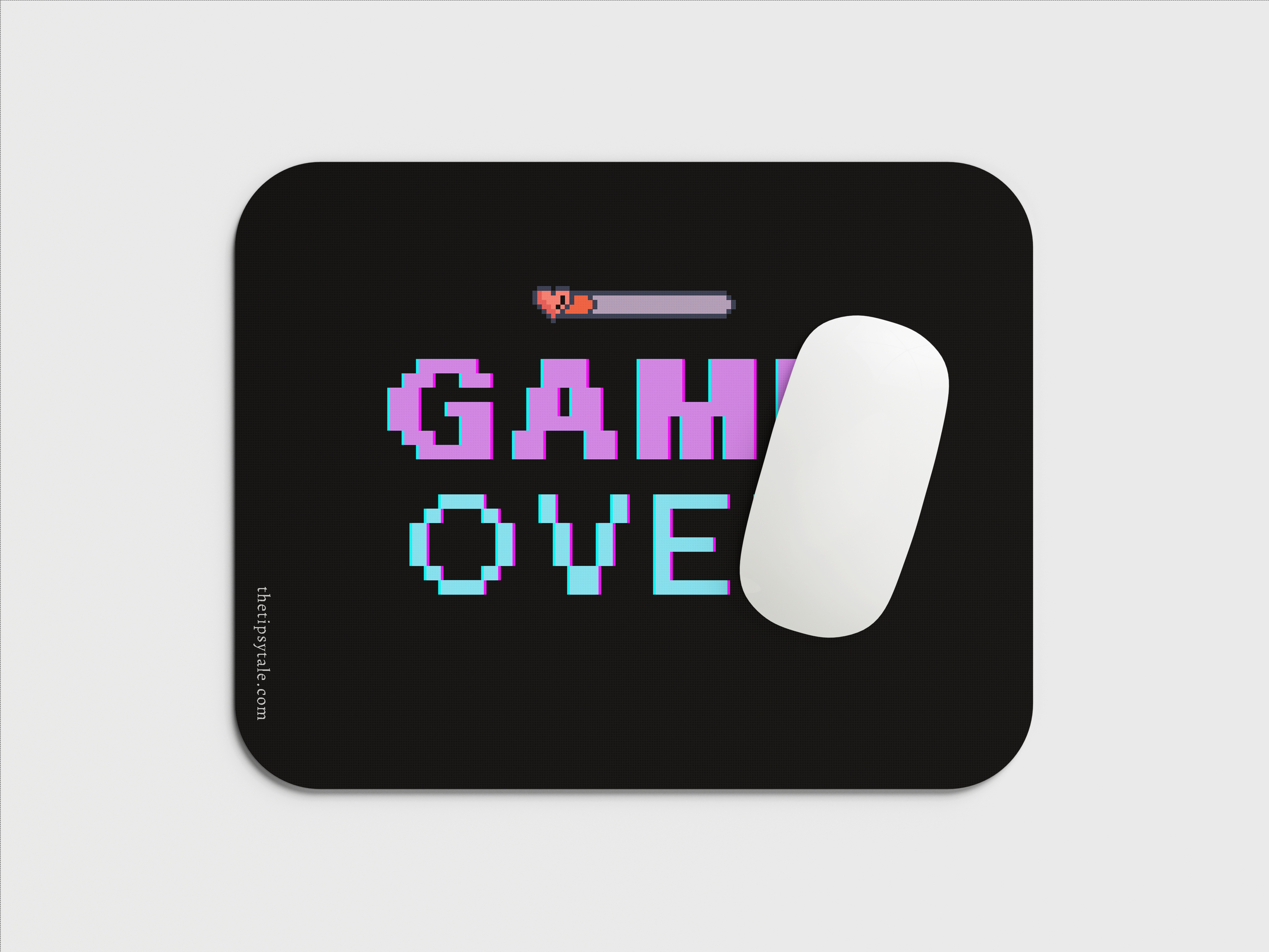 "GAME OVER Now" Mousepad Enhance Your Workspace with Style