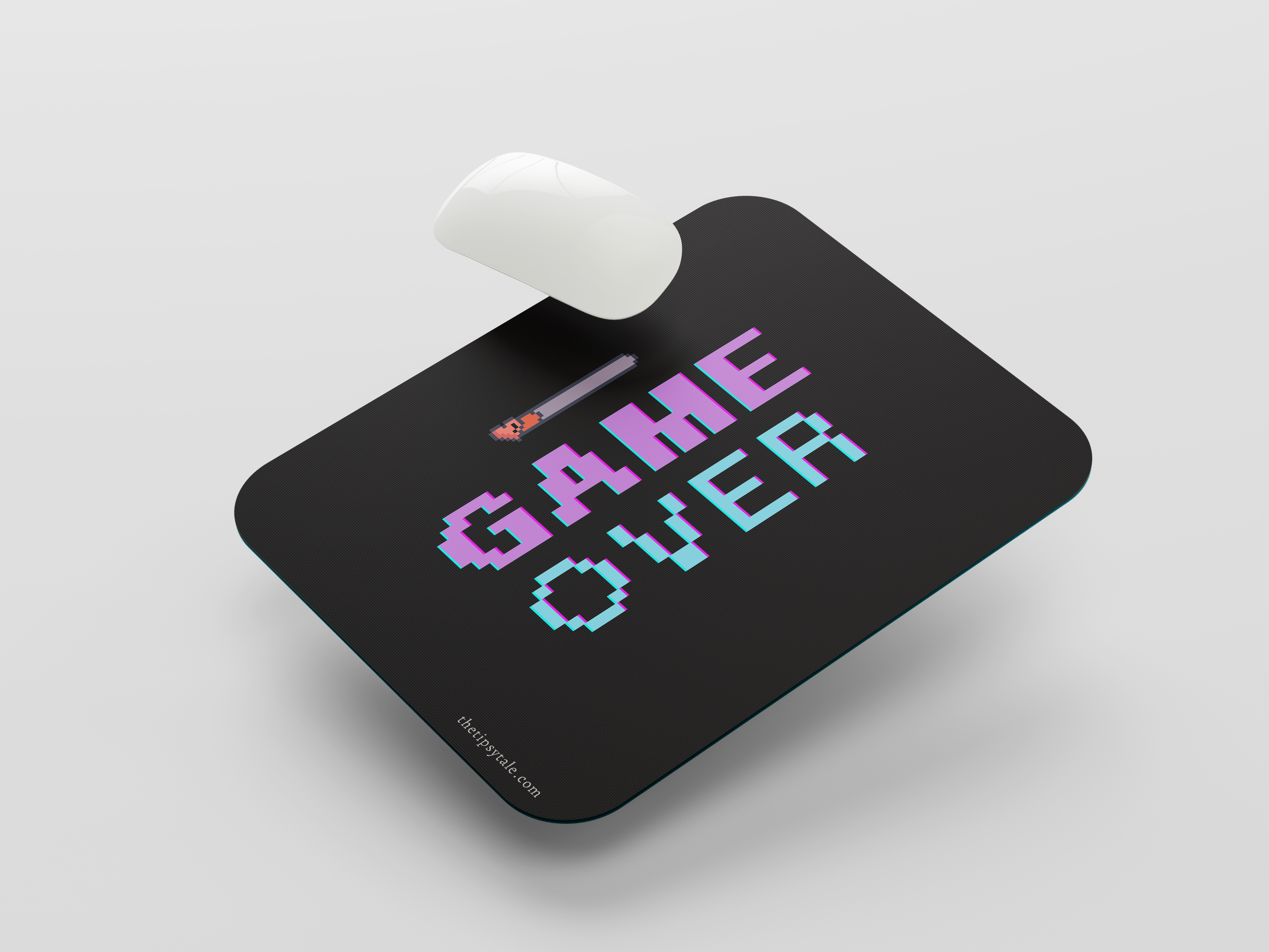 "GAME OVER Now" Mousepad Enhance Your Workspace with Style