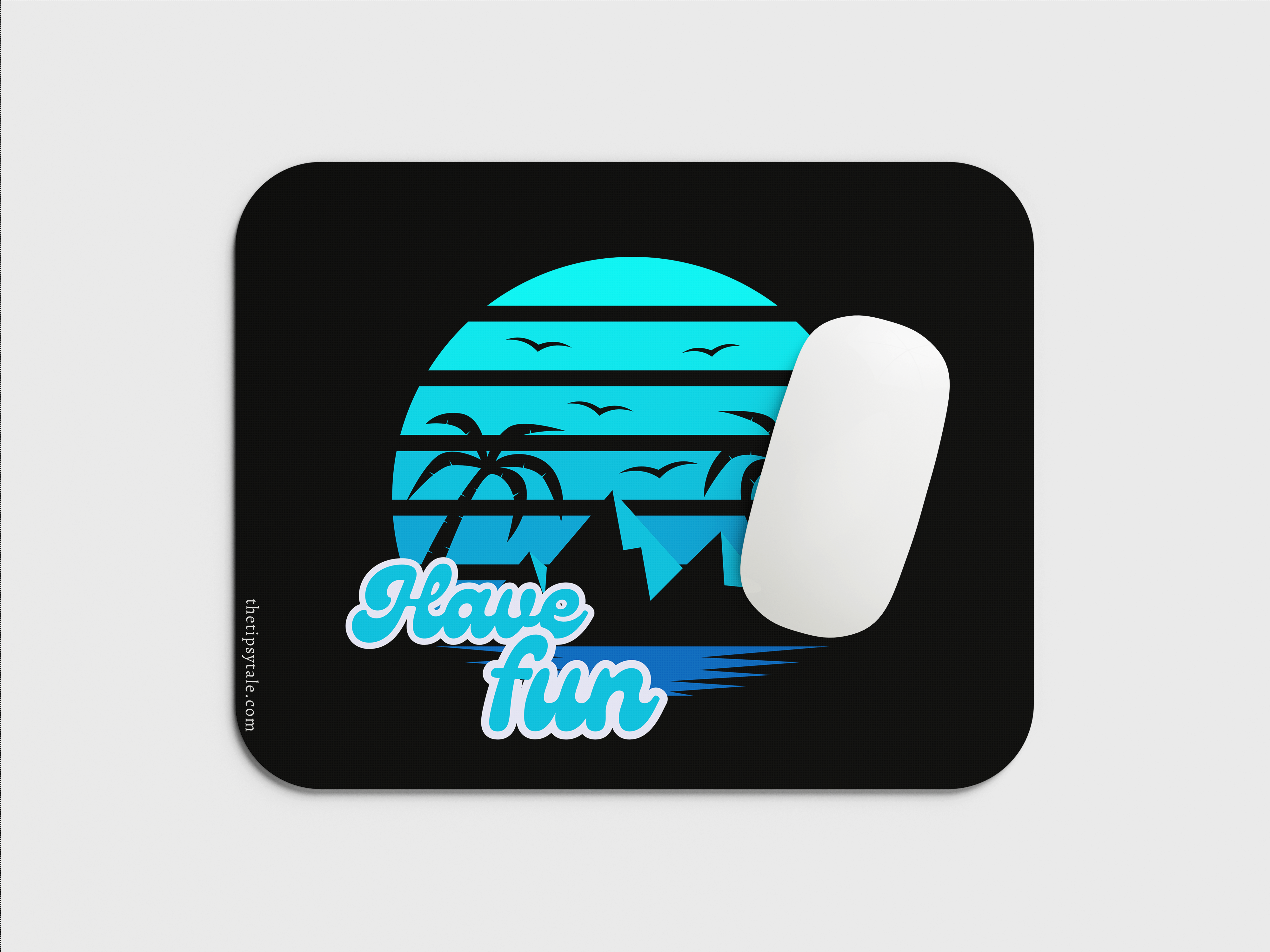 "HAVE FUN-BEACH VIBES" Mousepad Enhance Your Workspace with Style