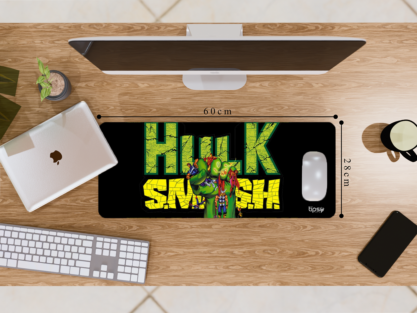 "HULK SMASH- MARVEL" Gaming Mousepad Elevate Your Gaming Experience