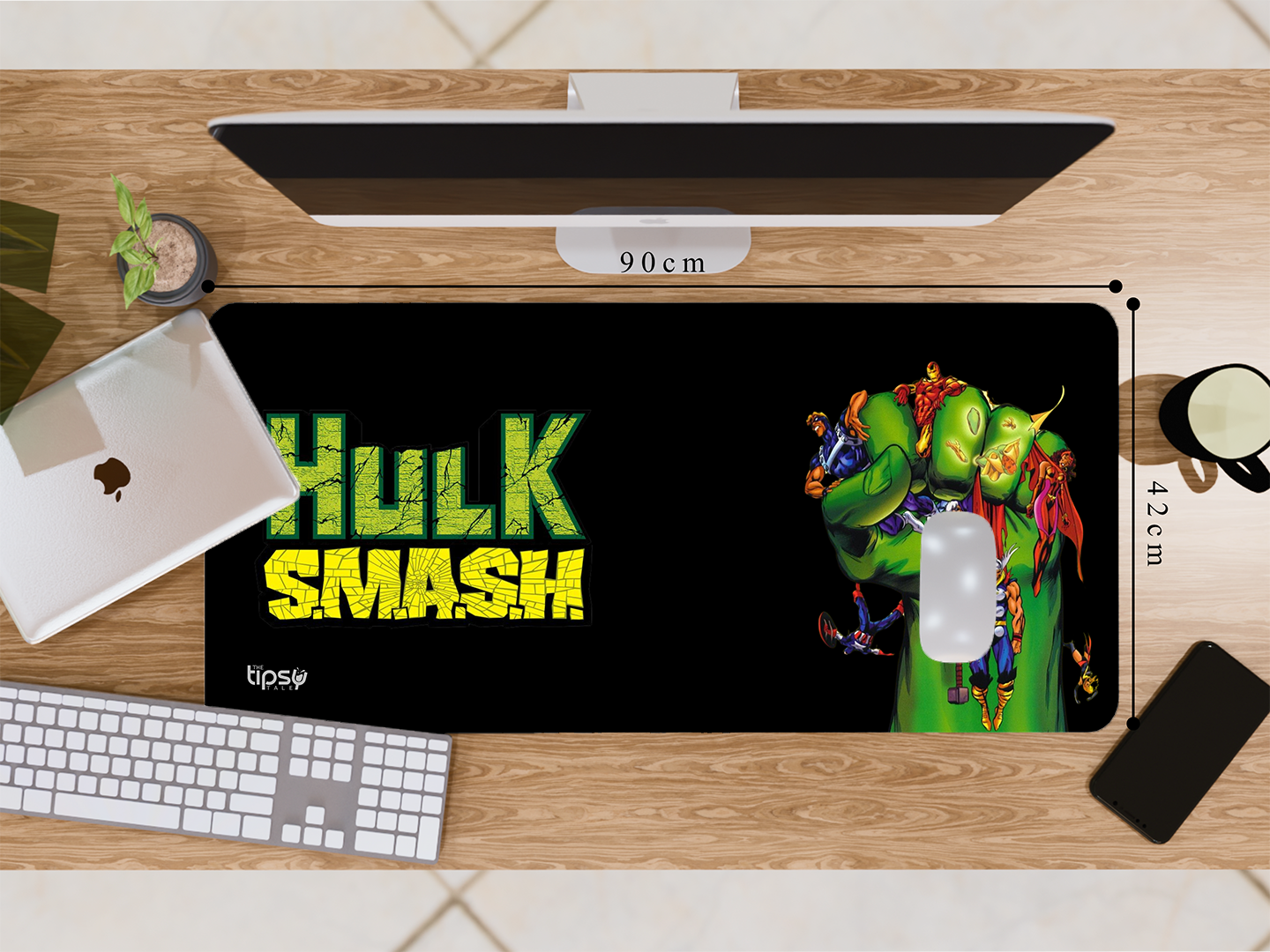 "HULK SMASH" Gaming Mousepad Elevate Your Gaming Experience