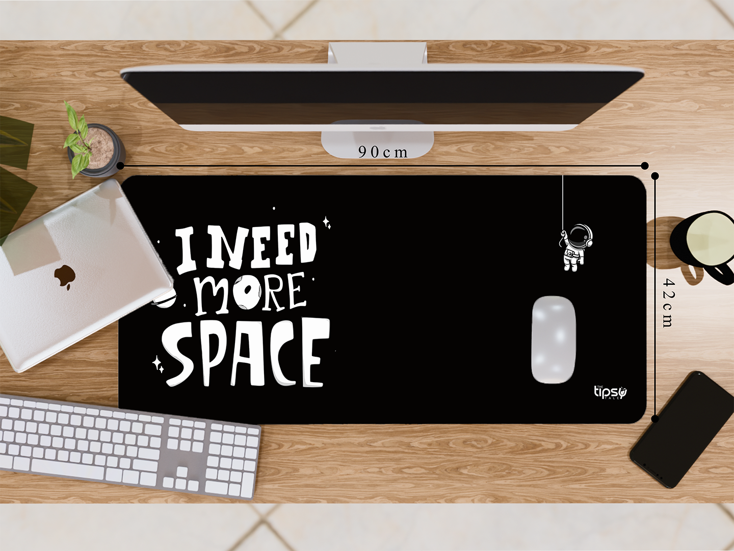 "I NEED MORE SPACE" Gaming Mousepad- Elevate Your Gaming Experience