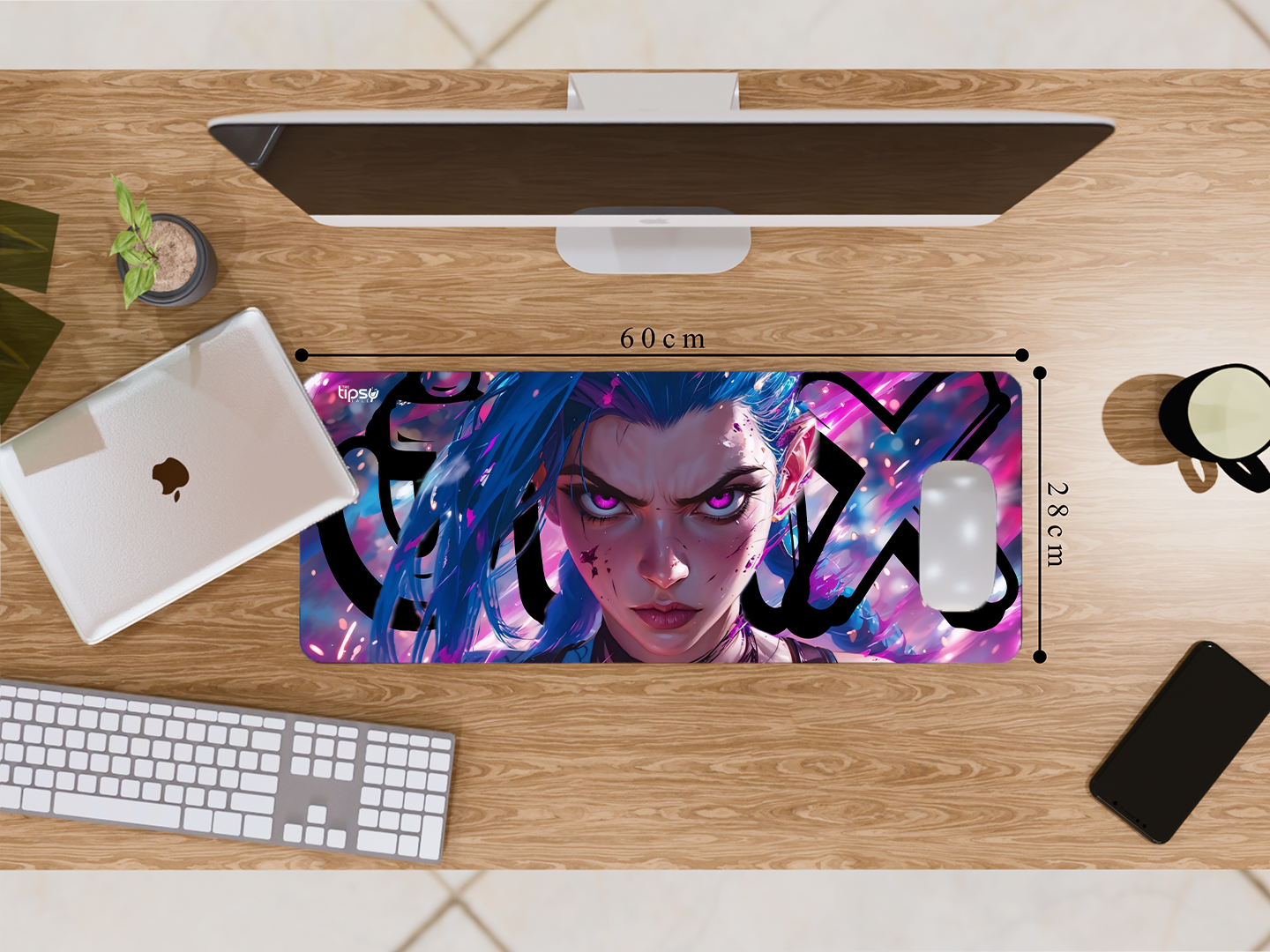 "JINX-ARCANE-ALTER EGO" Gaming Mousepad Elevate Your Gaming Experience