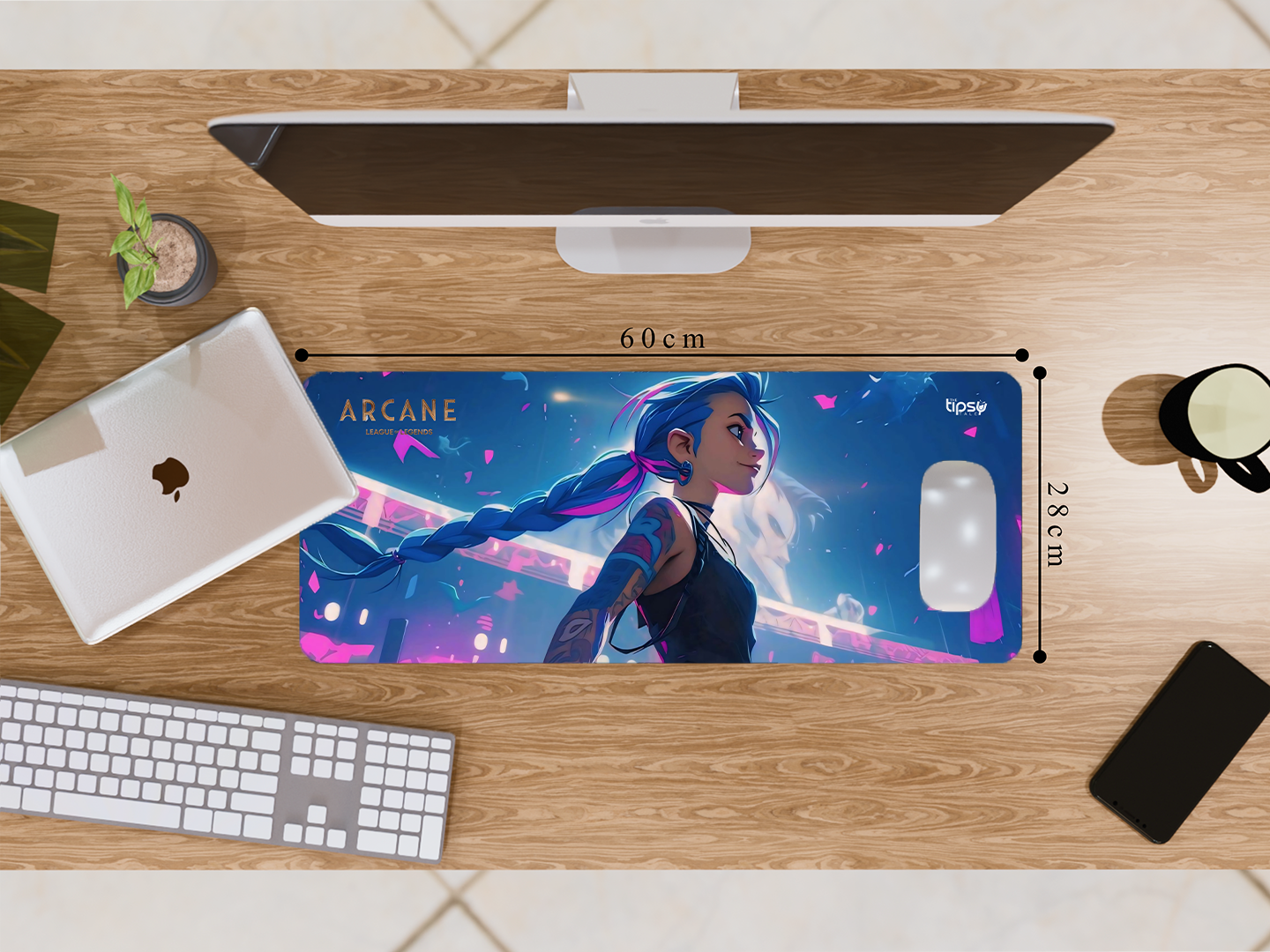 "JINX-ARCANE-LEAGUE OF LEGENDS" Gaming Mousepad Elevate Your Gaming Experience
