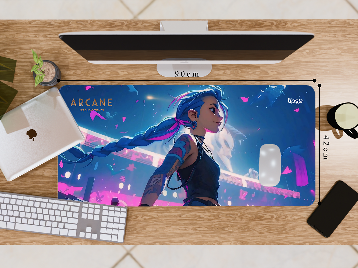 "JINX-ARCANE-LEAGUE OF LEGENDS" Gaming Mousepad Elevate Your Gaming Experience