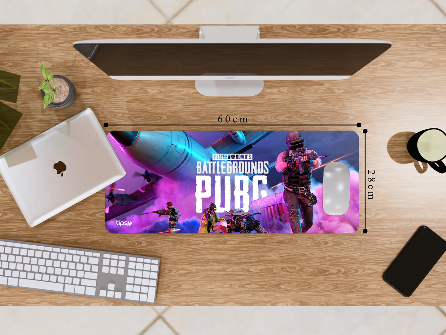 "PUB-G : Gaming" Mousepad Elevate Your Gaming Experience
