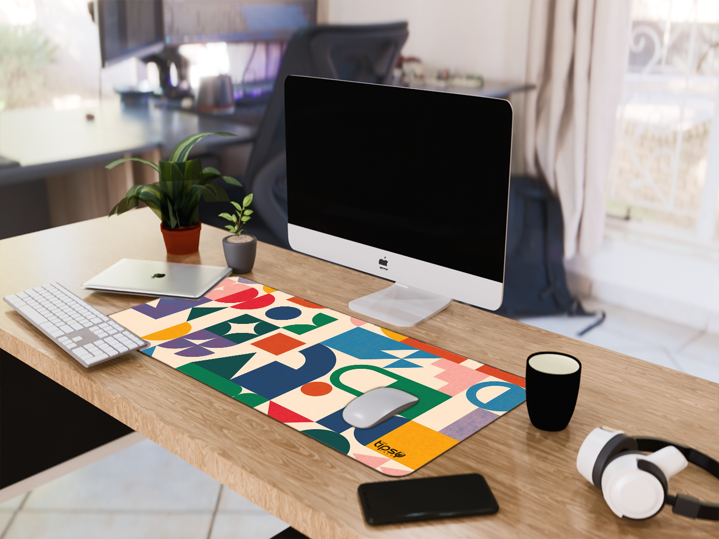 "ABSTRACT SHAPES" Gaming Mousepad Elevate Your Gaming Experience