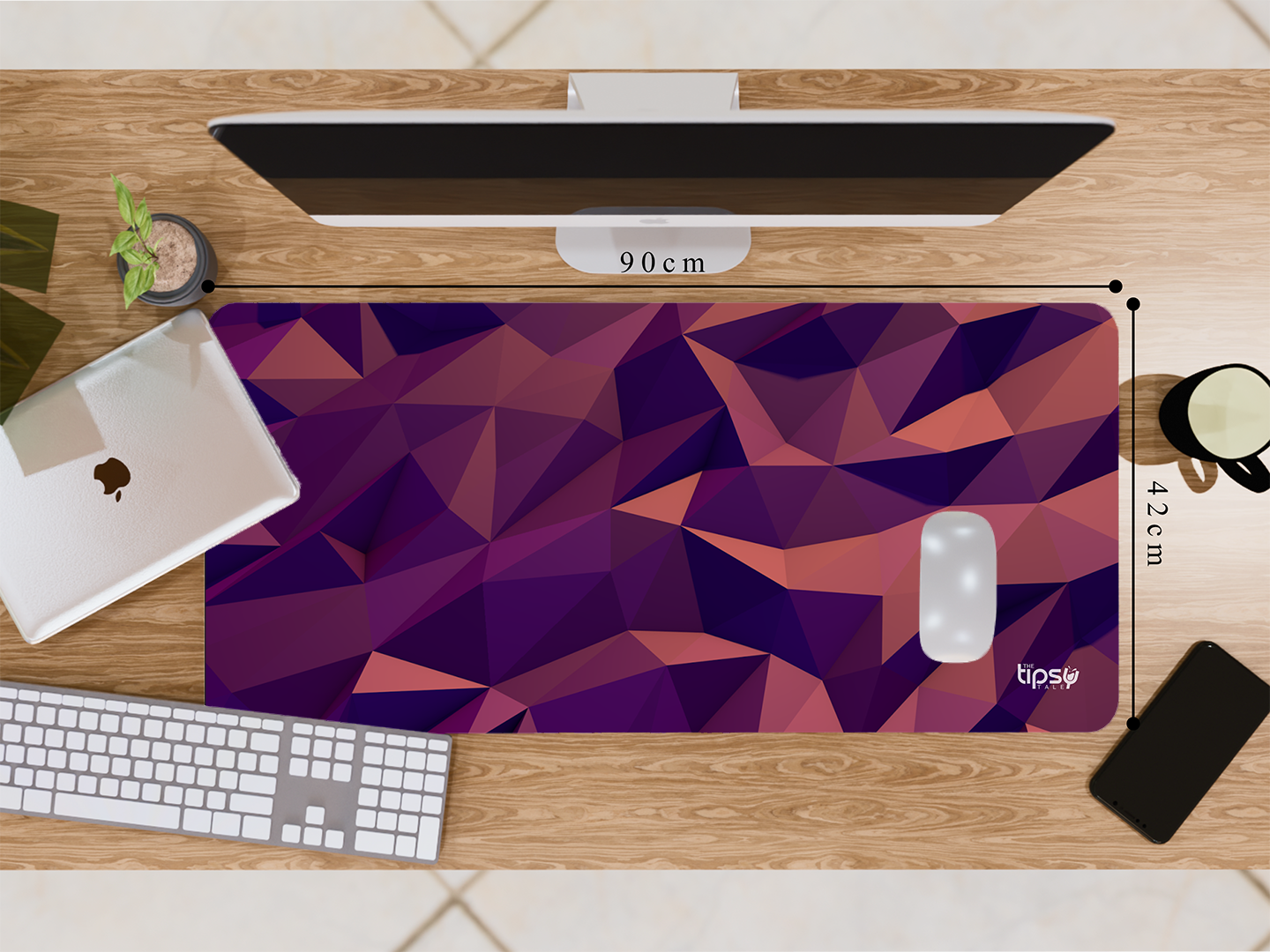 "VIOLET ABSTRACTION" Gaming Mousepad Elevate Your Gaming Experience