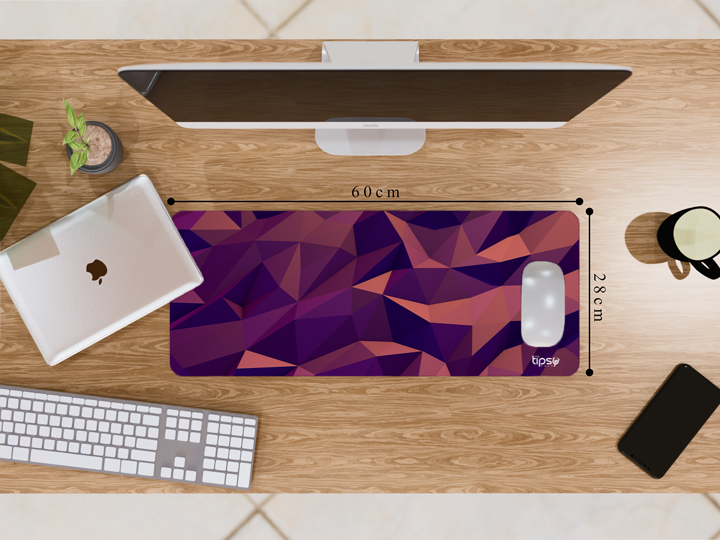 "VIOLET ABSTRACTION" Gaming Mousepad Elevate Your Gaming Experience
