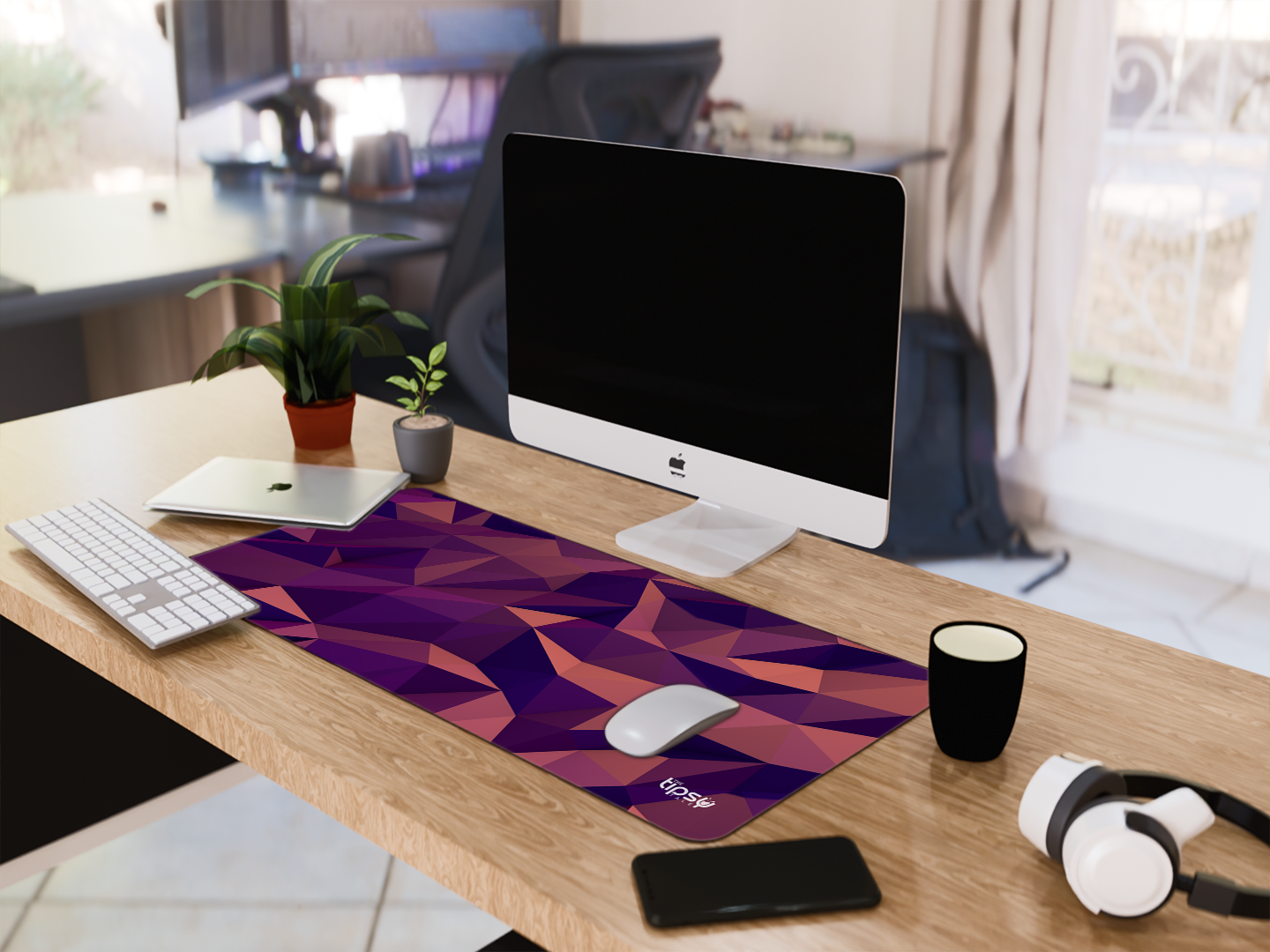 "VIOLET ABSTRACTION" Gaming Mousepad Elevate Your Gaming Experience