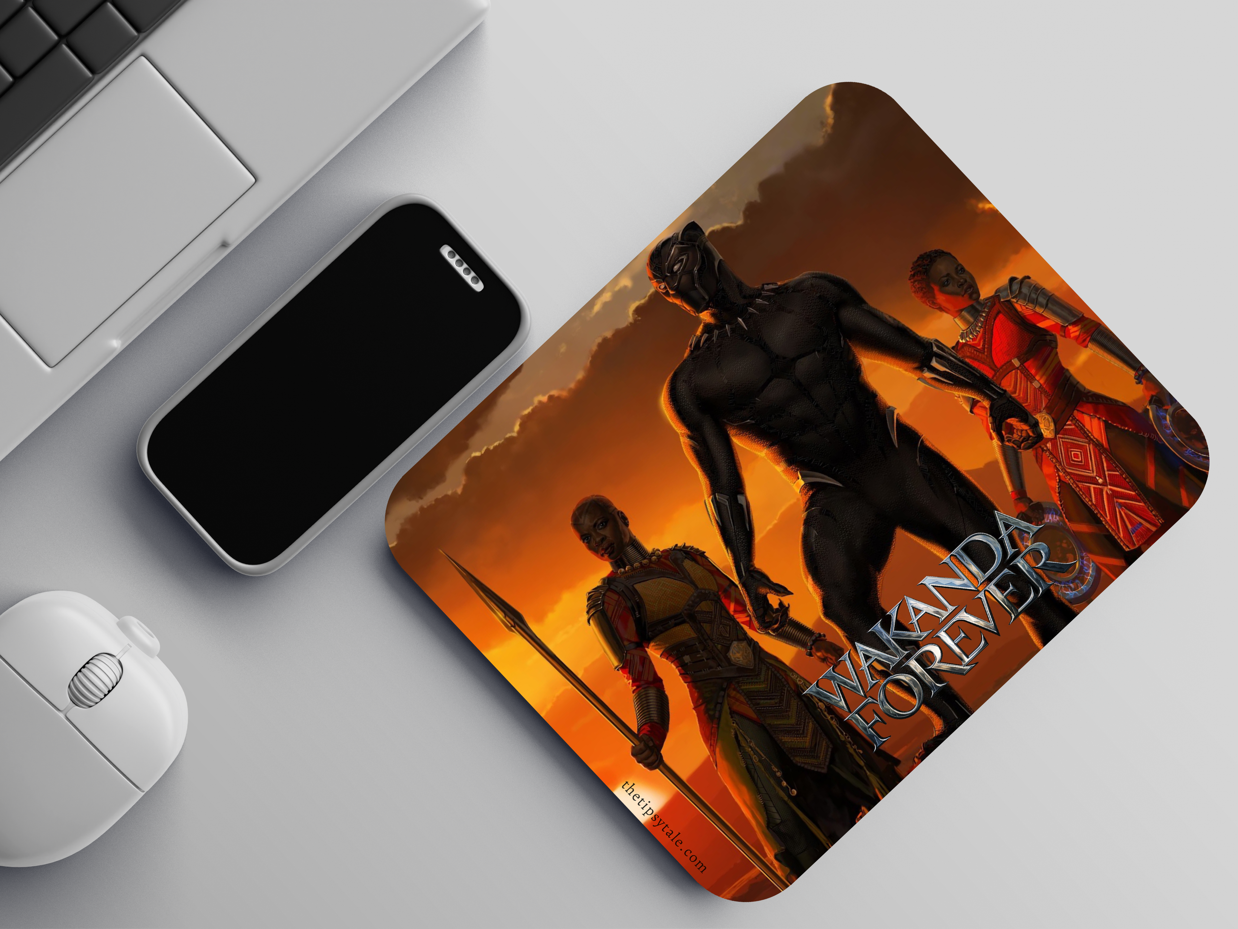 "BLACK PANTHER-War Time" Mousepad Enhance Your Workspace with Style