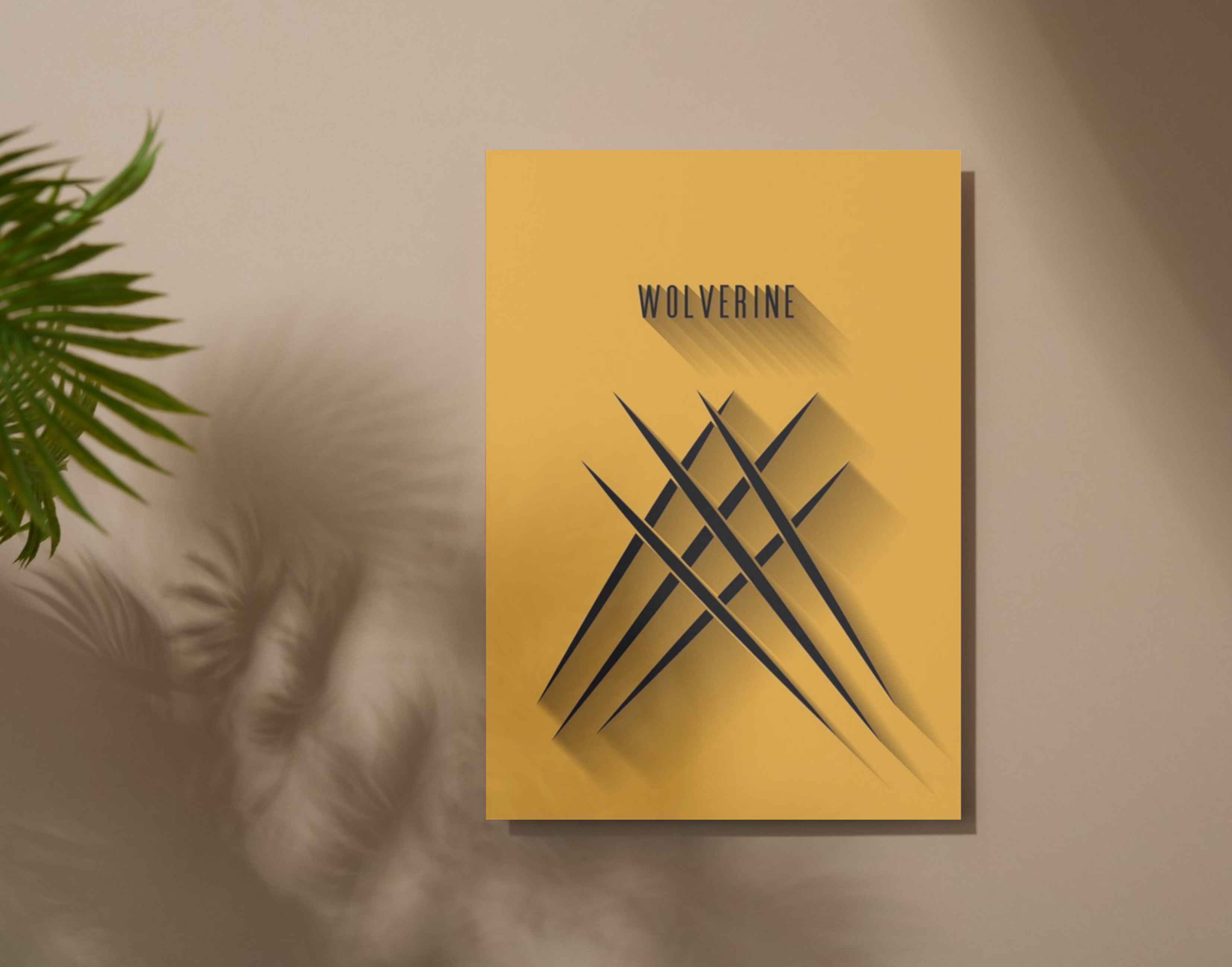 "WOLVERINE-CLAWS"- Shiny & Sturdy Metallic Poster Art That Pops & Sticks (Literally!)