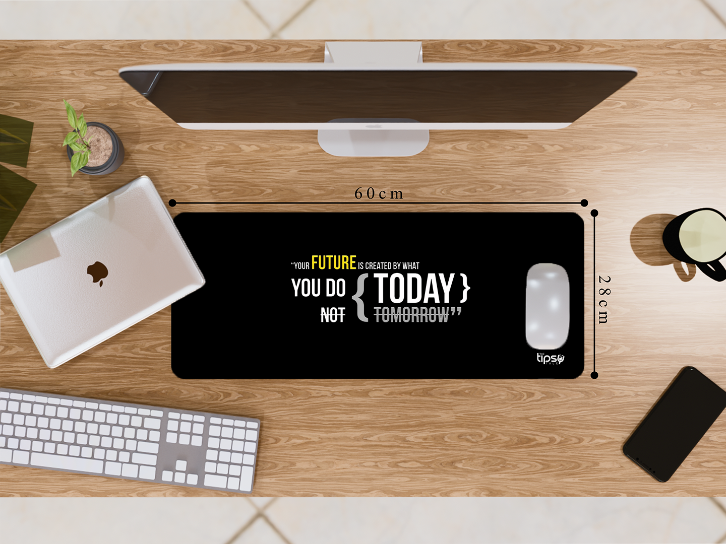 "DO IT TODAY" Gaming Mousepad Elevate Your Gaming Experience