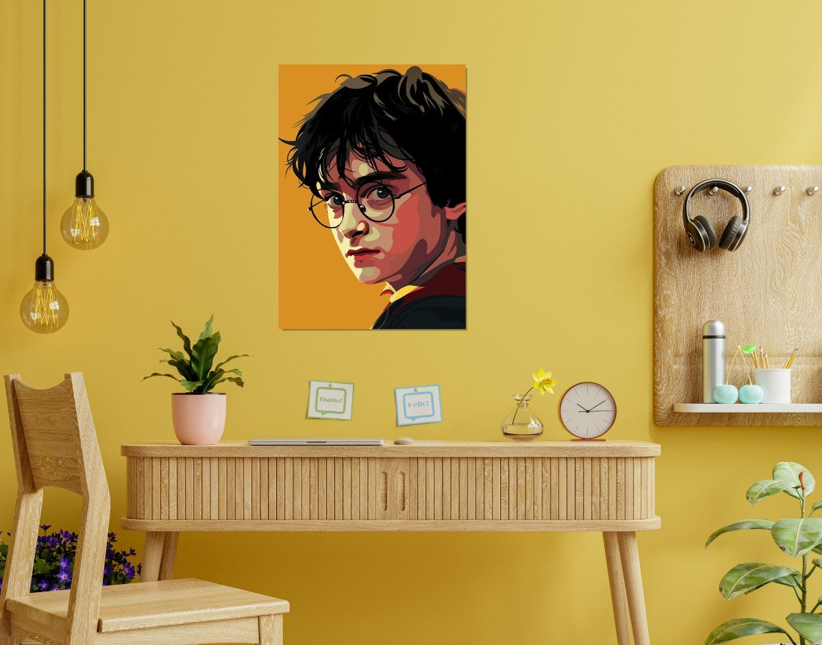 "HARRY POTTER ILLUSTRATION" -Shiny & Sturdy Metallic Poster Art That Pops & Sticks