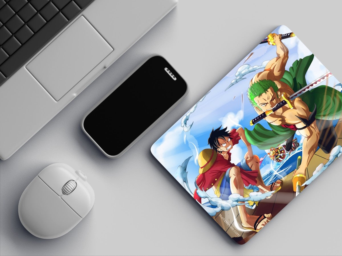 "MONKEY D LUFFY VS ZORO" Mousepad: Enhance Your Workspace with Style