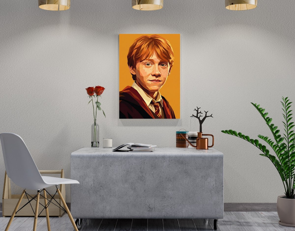 "Ron Weasley - HARRY POTTER" -Shiny & Sturdy Metallic Poster Art That Pops & Sticks