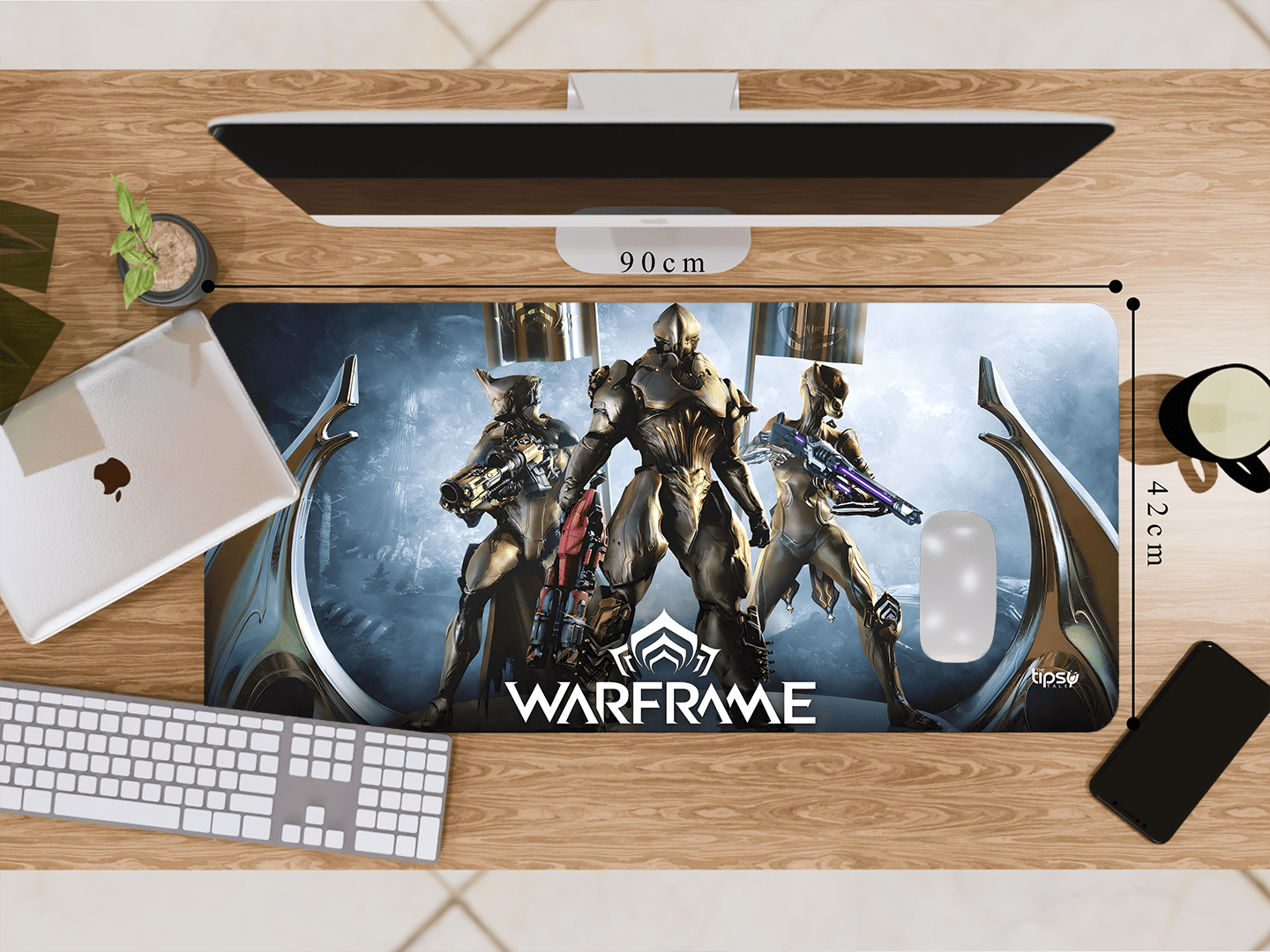 "GOLD ARMOUR WARFRAME" Gaming Mousepad Elevate Your Gaming Experience