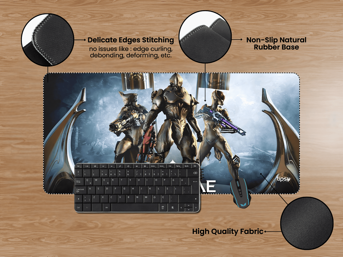 "GOLD ARMOUR WARFRAME" Gaming Mousepad Elevate Your Gaming Experience